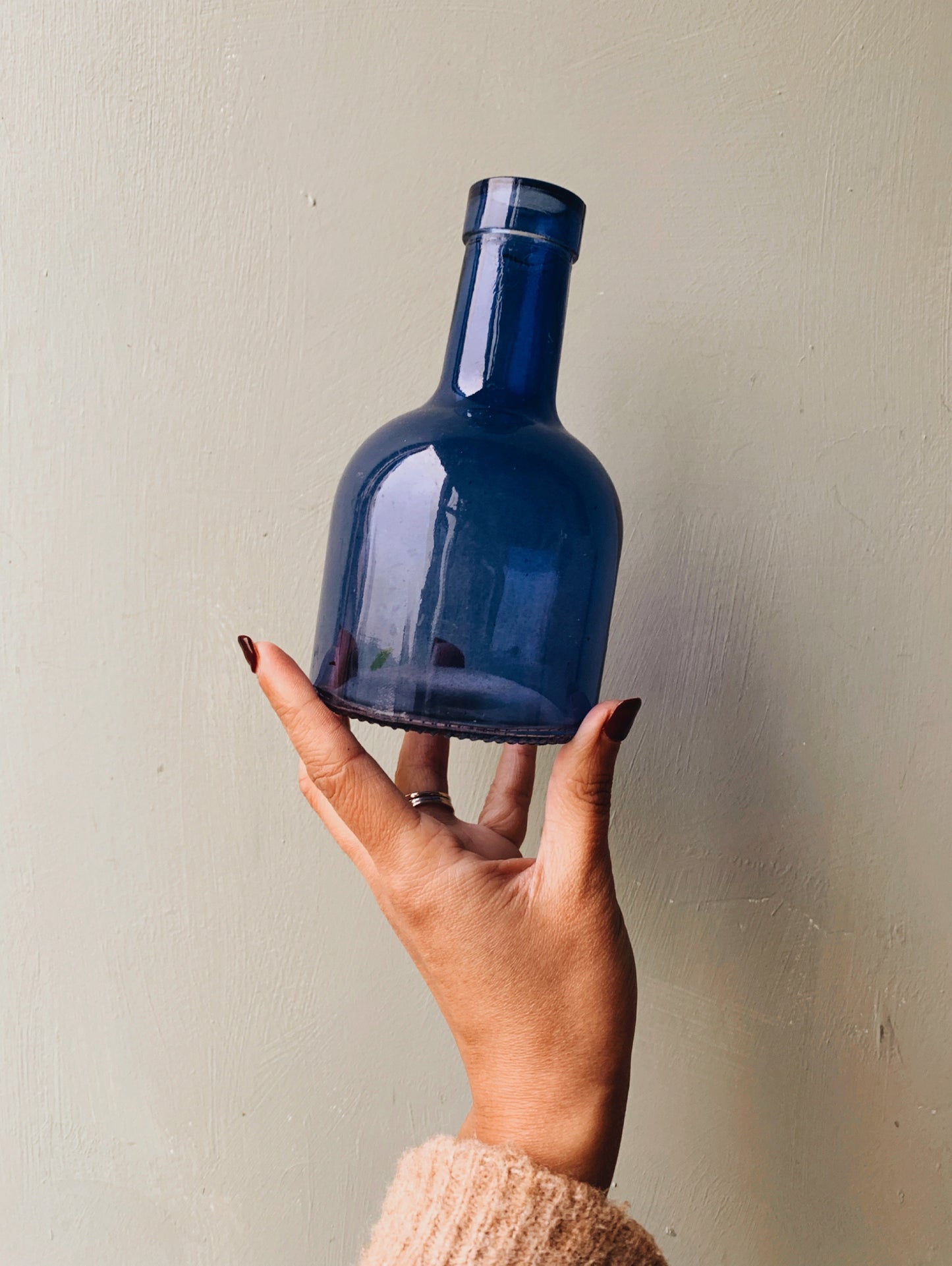 Cobalt Blue Glass Bottle