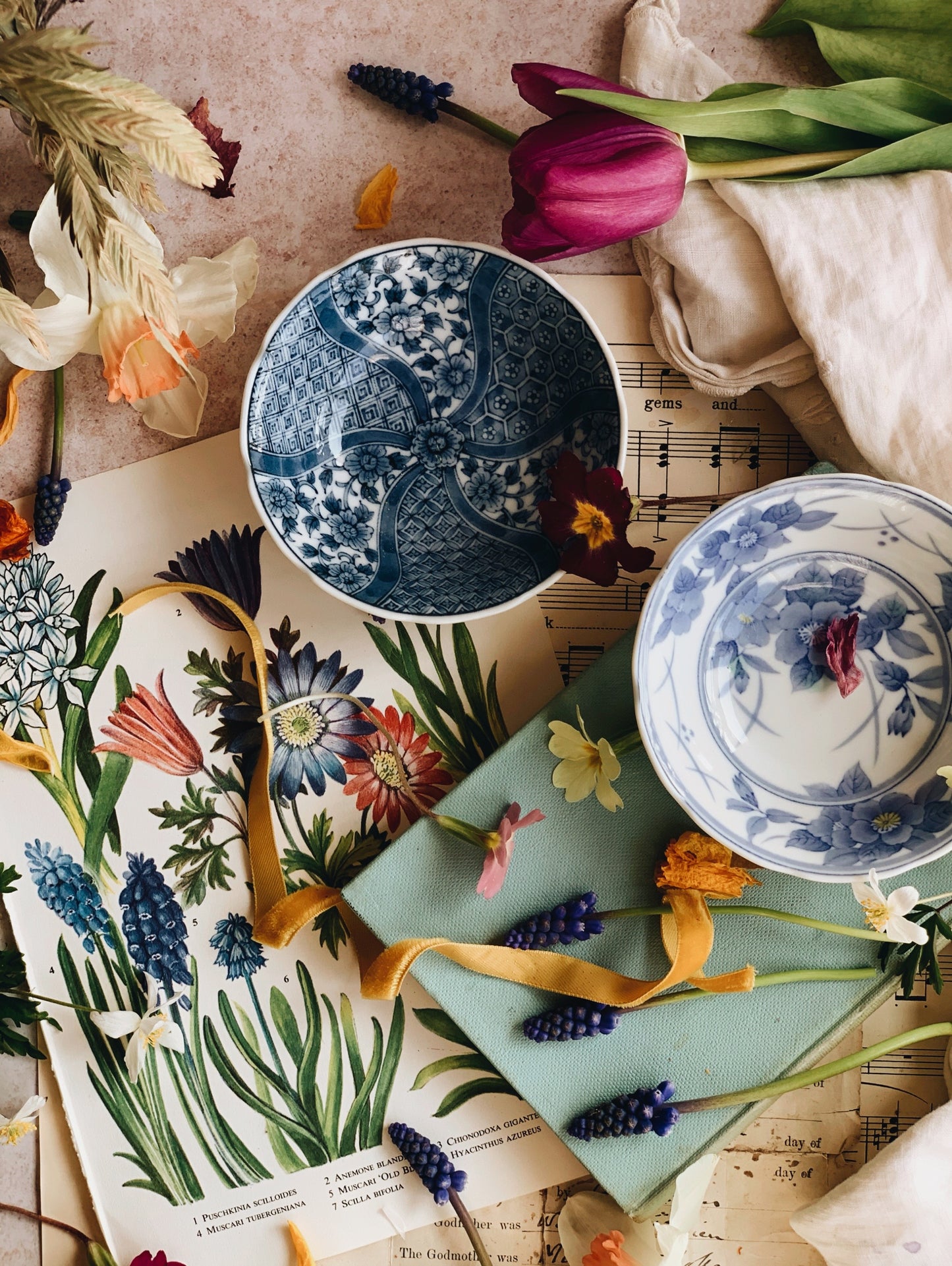 Two Vintage Oriental Bowls with Stamping