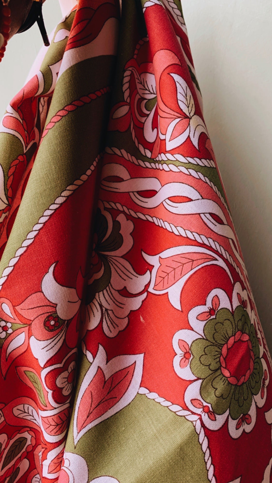 Retro Floral Large Fabric