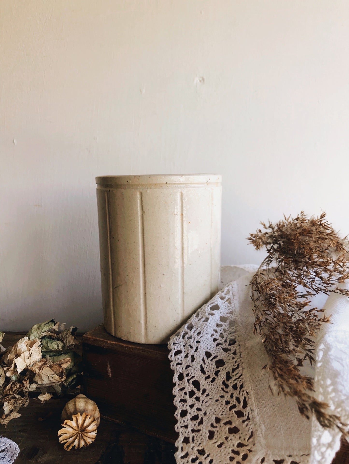 Vintage WP Hartley’s London Pot - Stone & Sage