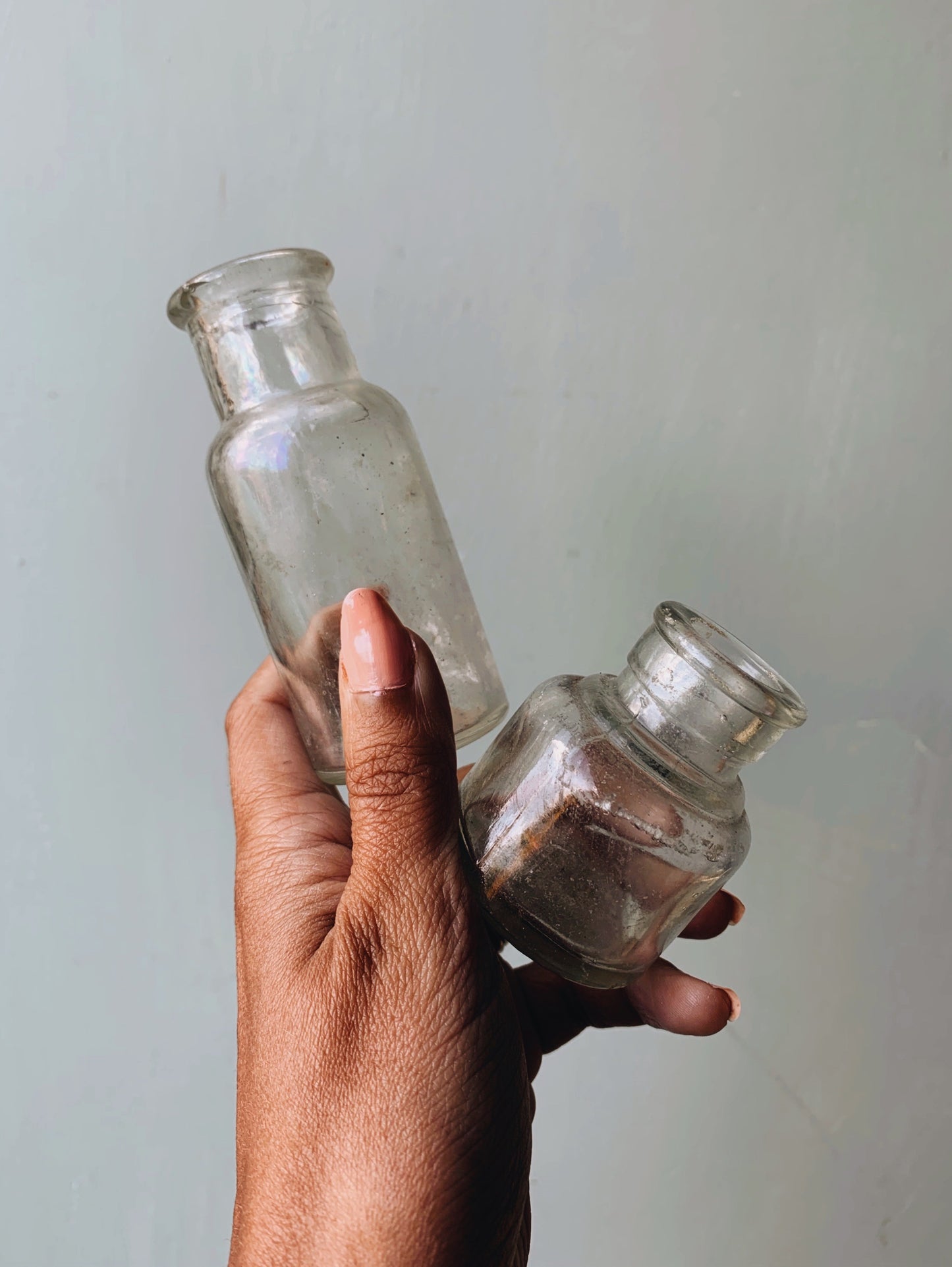 Two Vintage Bottles / Ink Pot