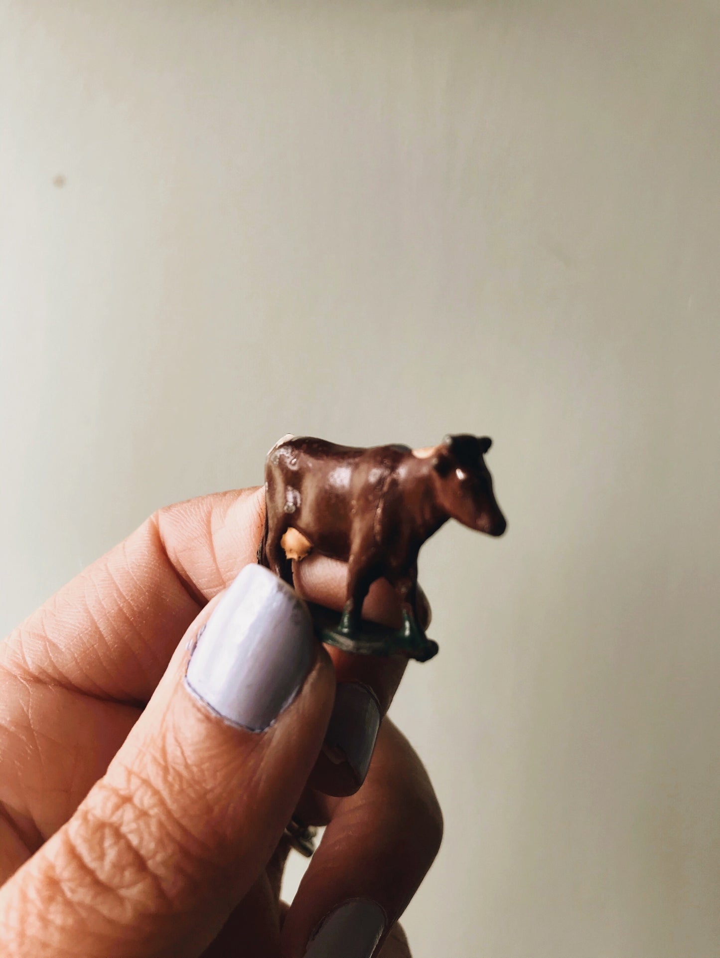 Vintage Lead Cows - Stone & Sage