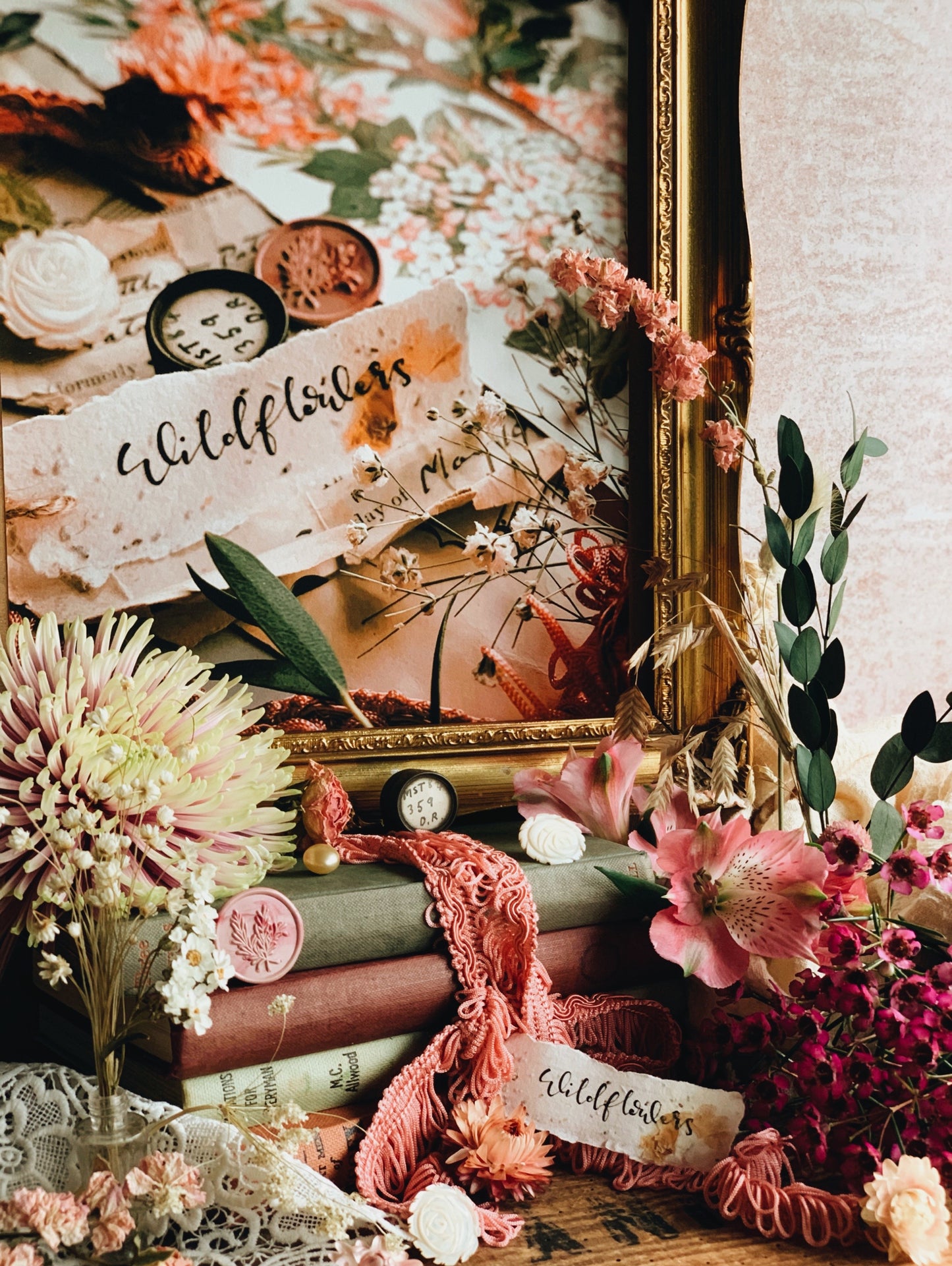 Stone & Sage “𝓦𝓲𝓵𝓭𝓯𝓵𝓸𝔀𝓮𝓻“ Unframed Giclée Hahnemüle Print