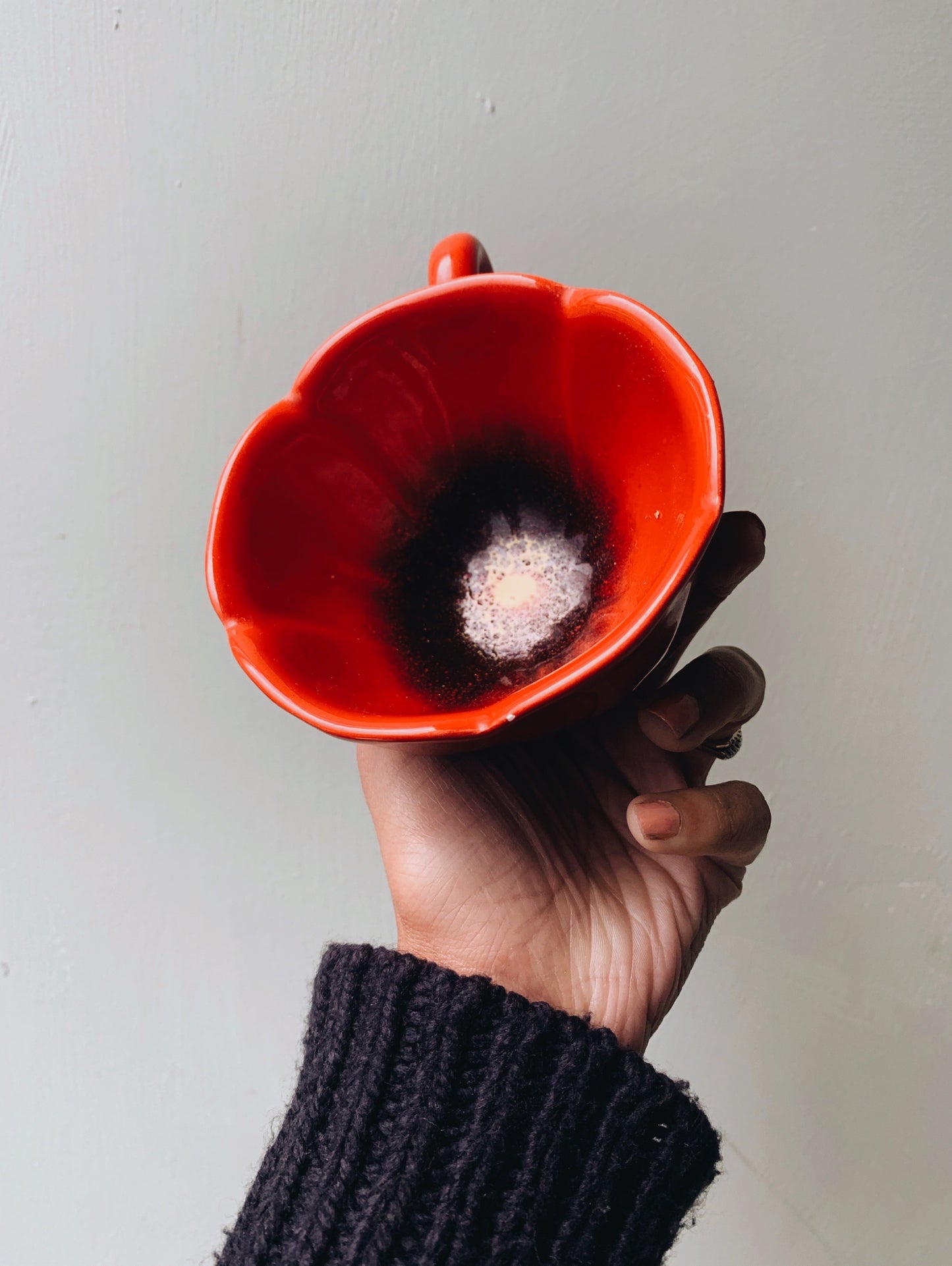 Hand Thrown Poppy Cup
