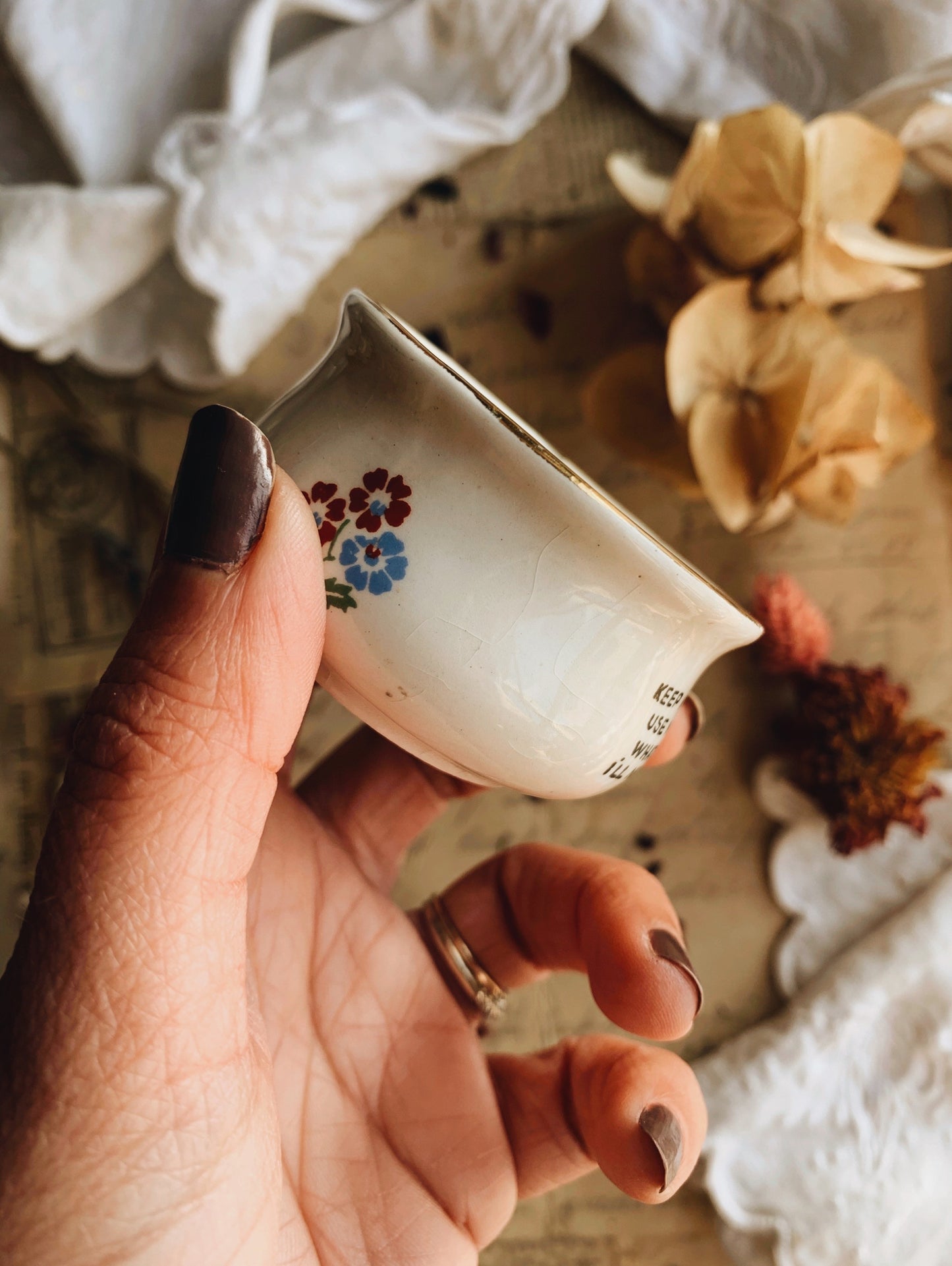 Rustic European Night Cap Cup (two available and sold separately)