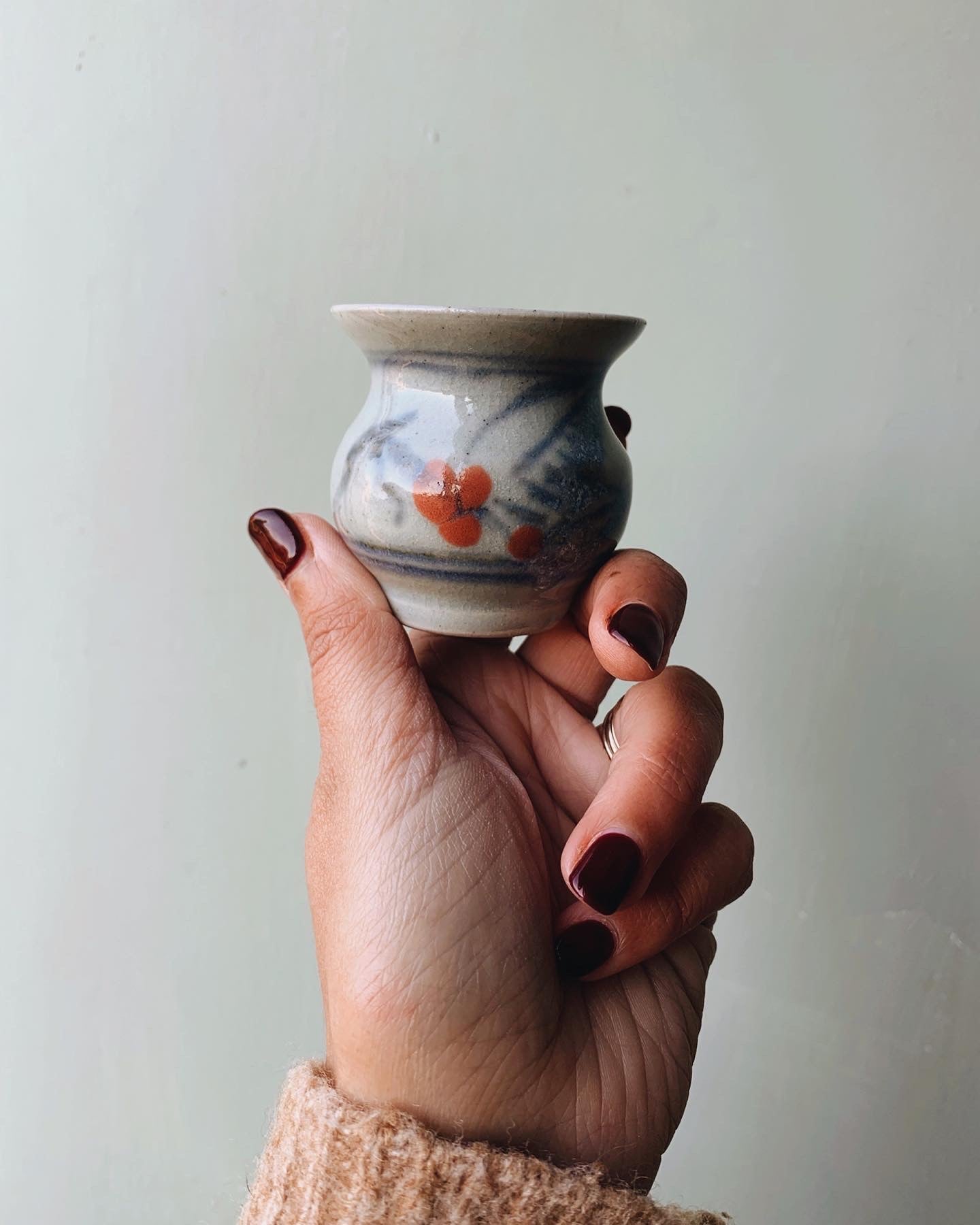 Rustic Botanica Salt Glaze Ceramic Pot