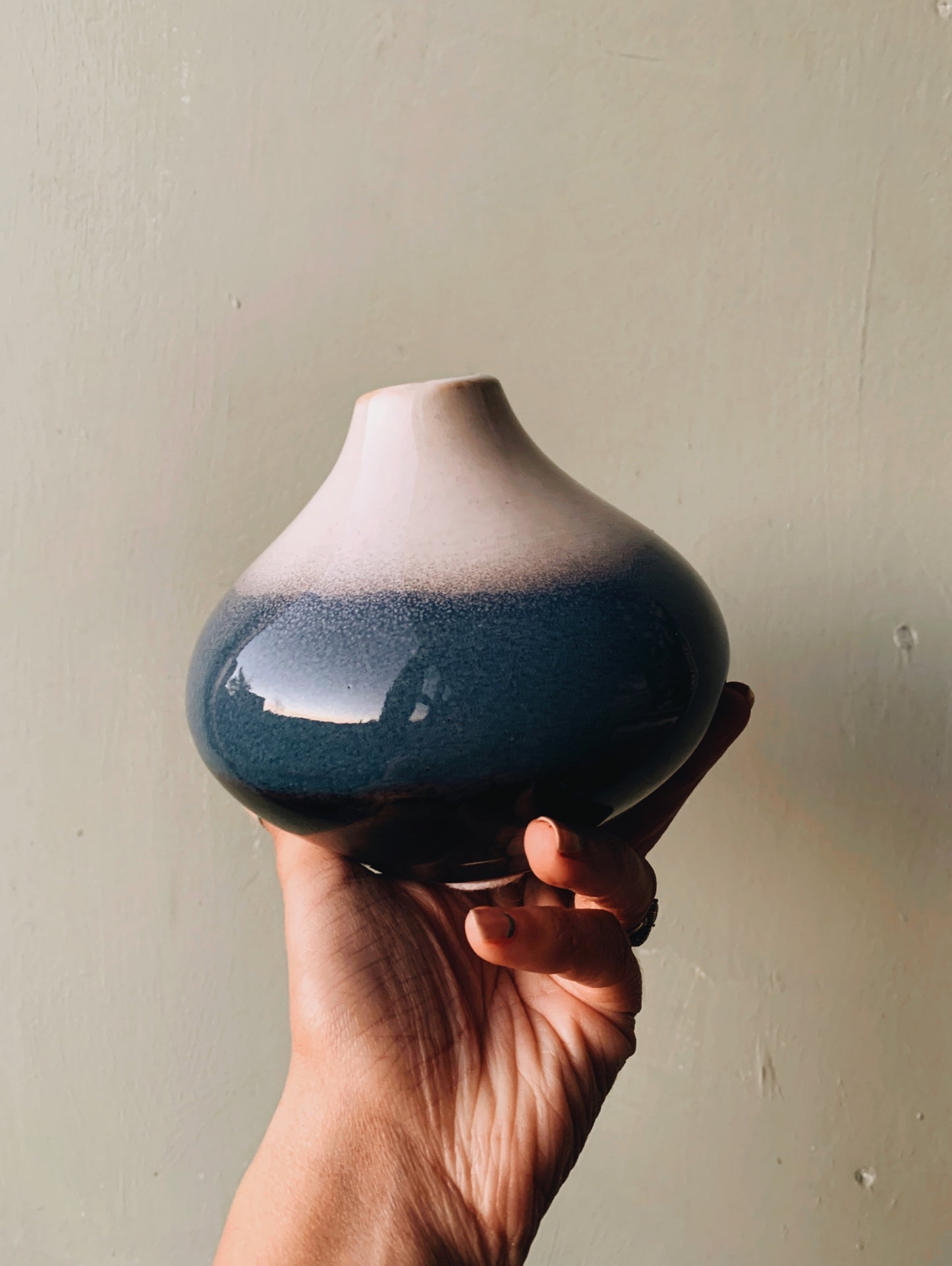 Preloved Blue Ombré Vase