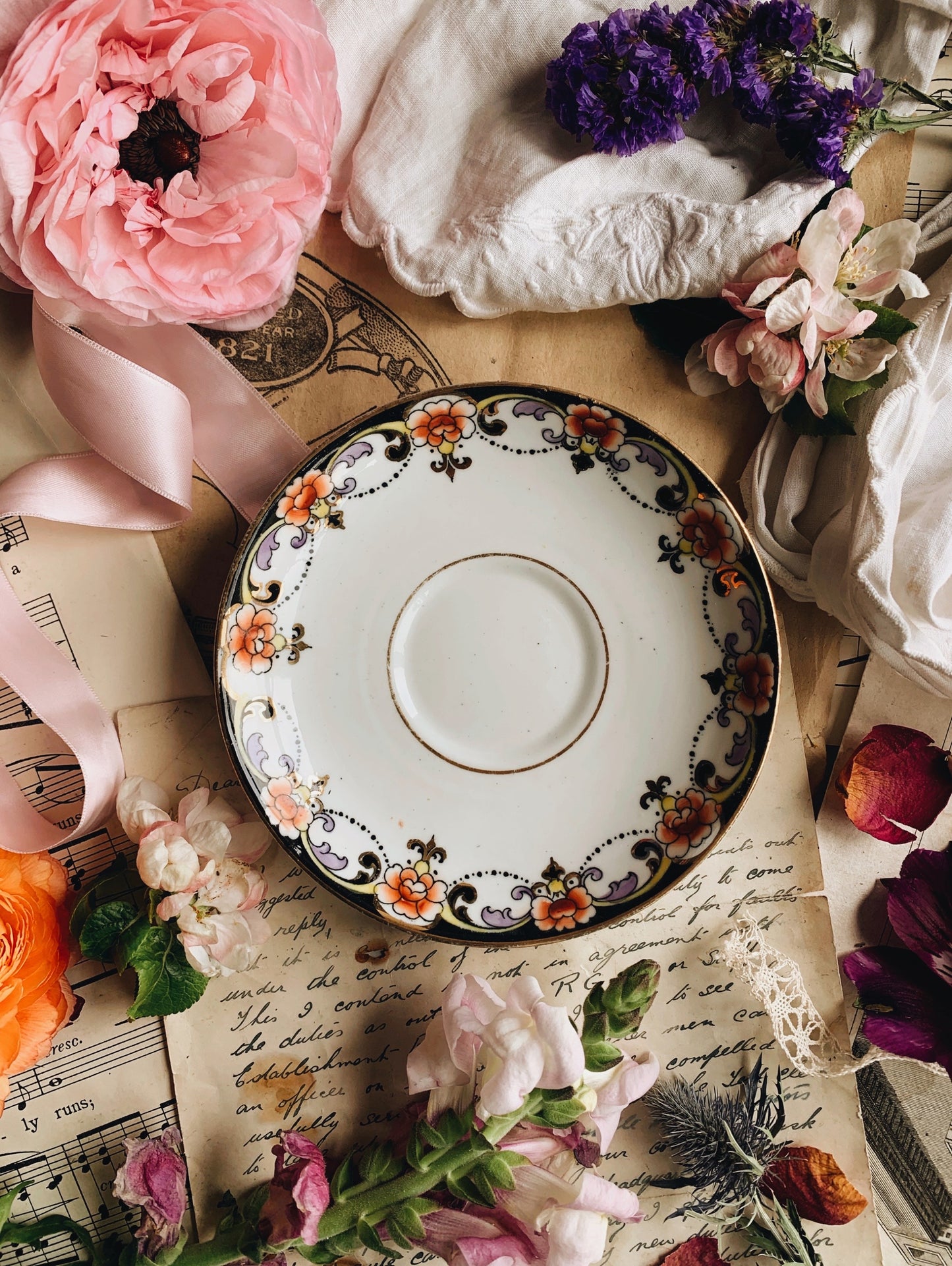 Antique Art Deco Hand~engraved Plates (various sizes)