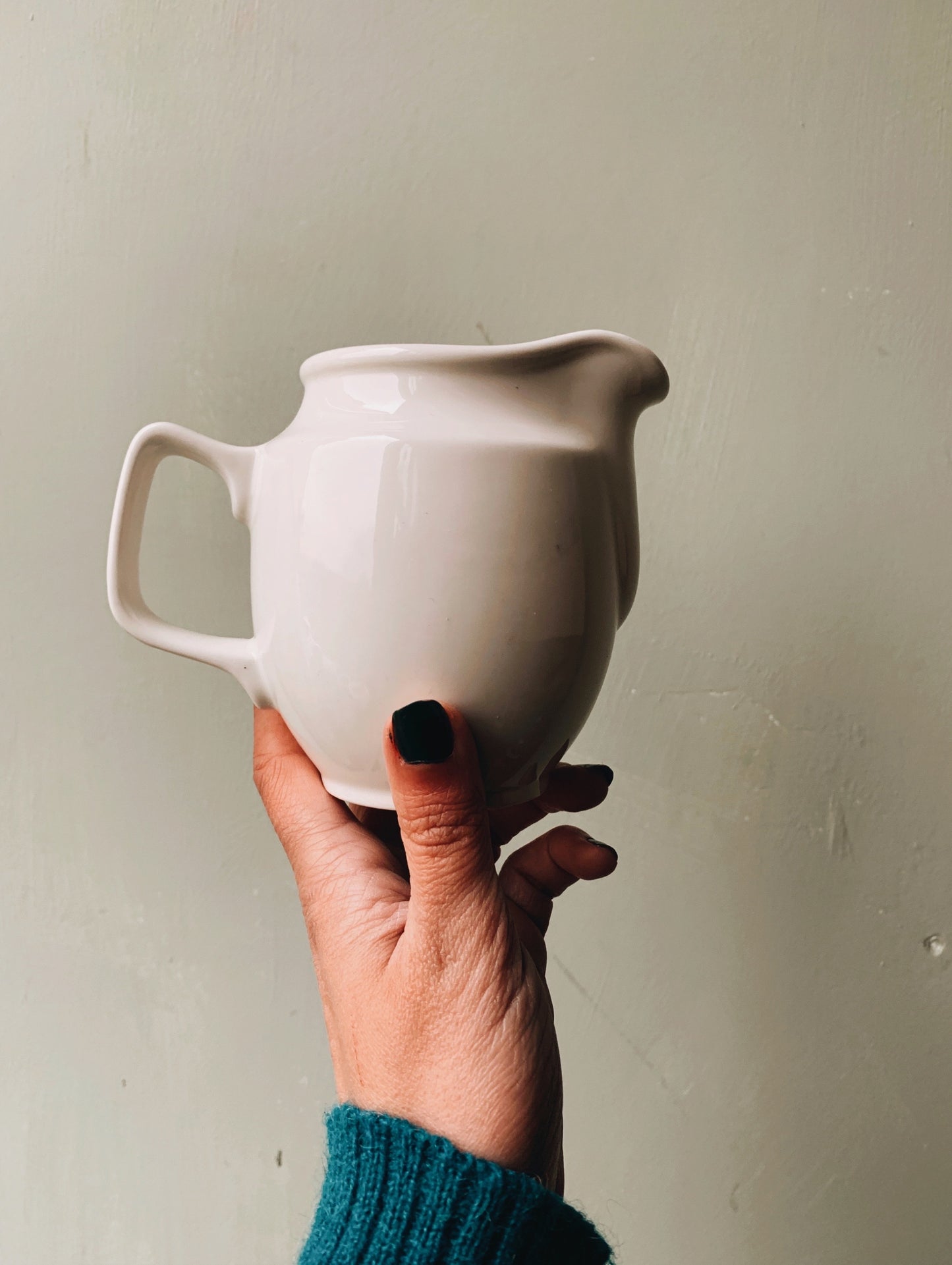 Mid Century White Jug