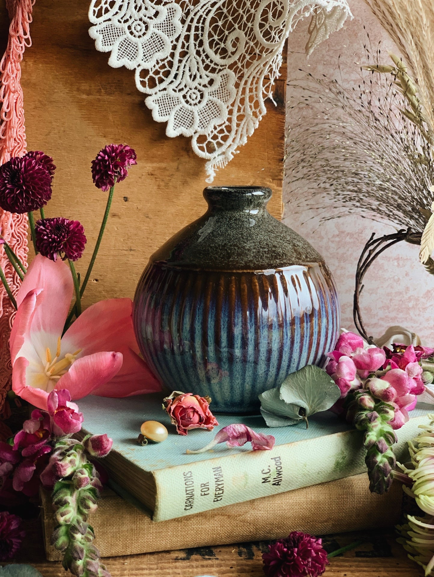 Rustic Ombré Posy Vase
