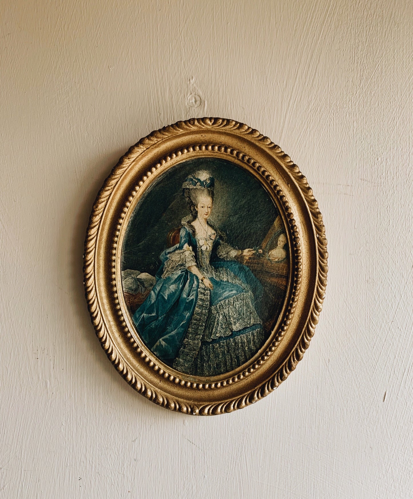 Antique Ceramic Artwork ~ Lady