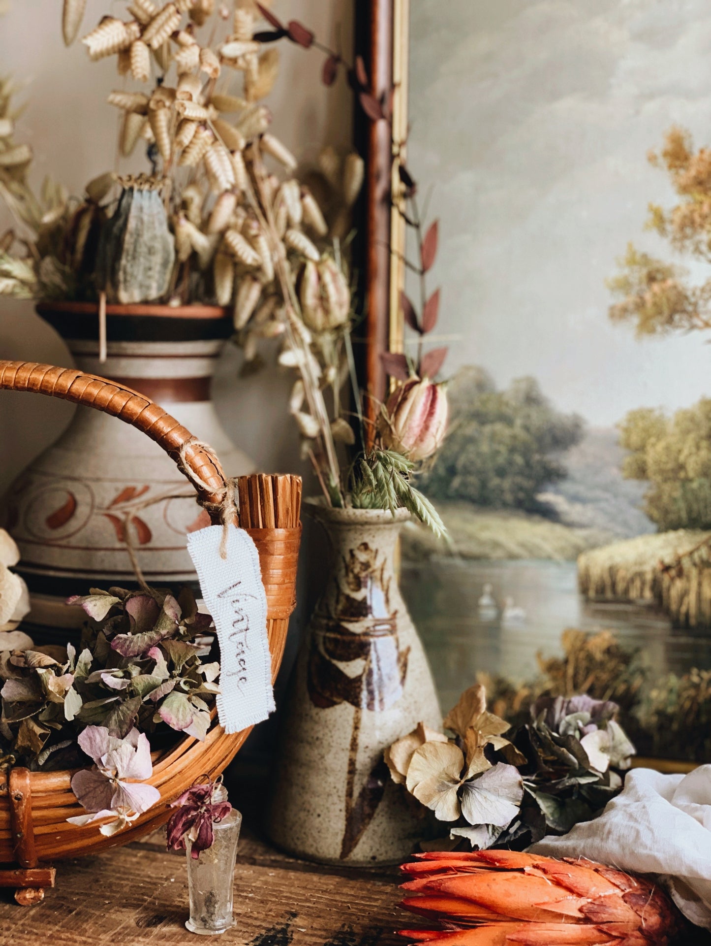 Rustic Hand~thrown Botanica Vase