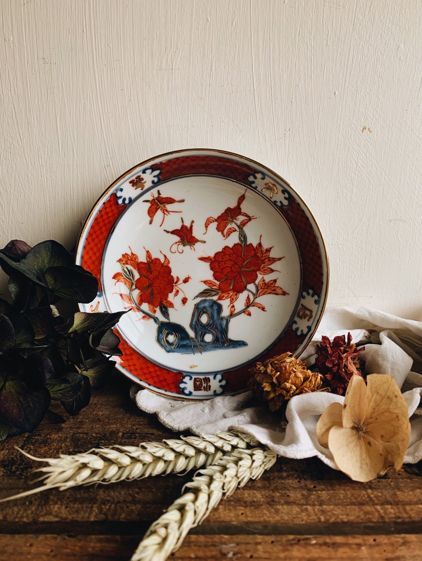 Vintage Hand~painted Oriental Dish