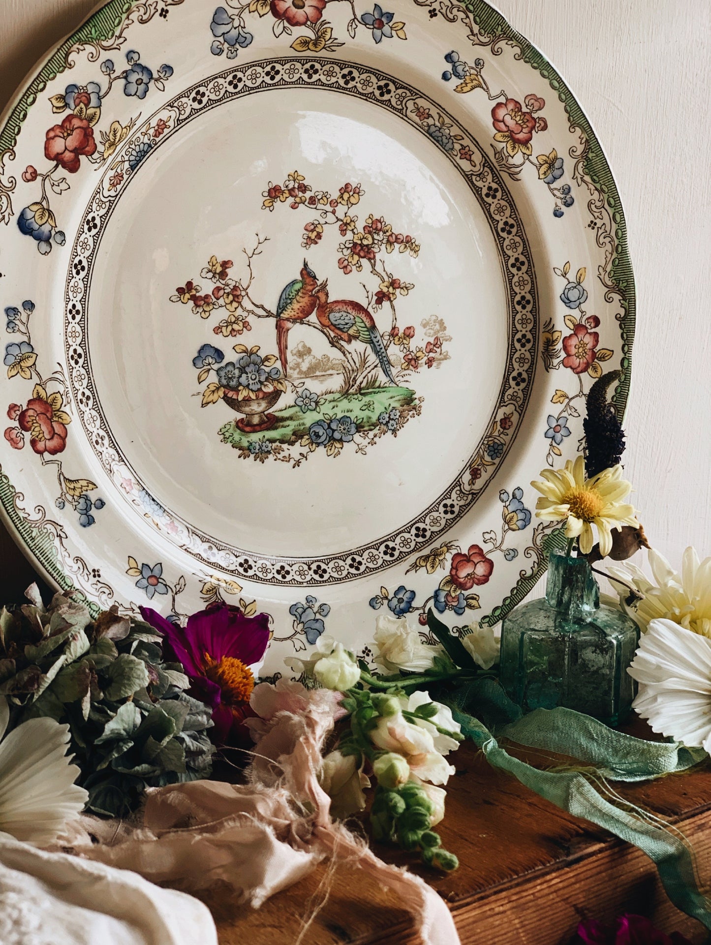 Antique Spode “Bridal Veil” Plate