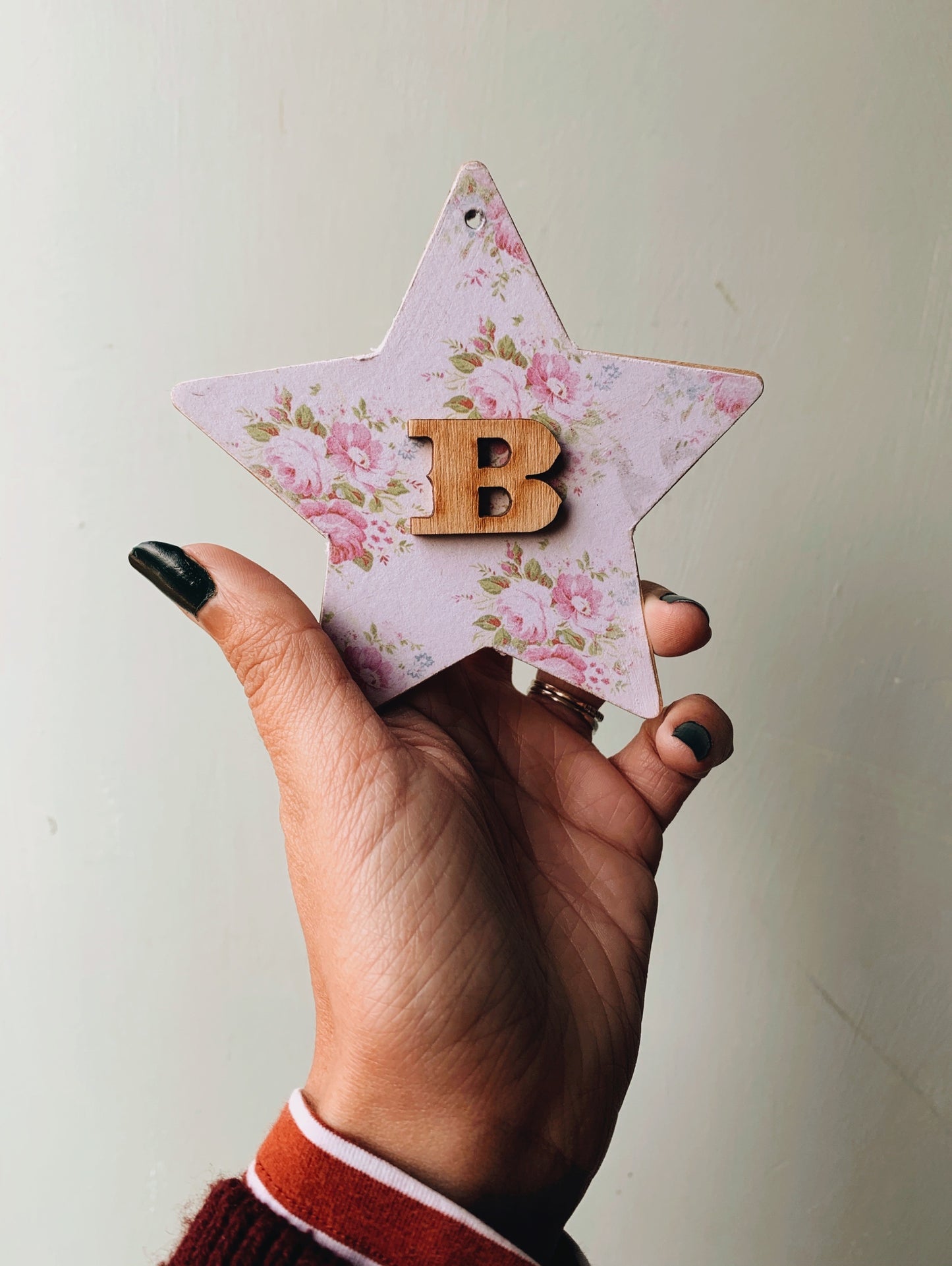 Handmade Decorative Wooden Star Plaque / hanging
