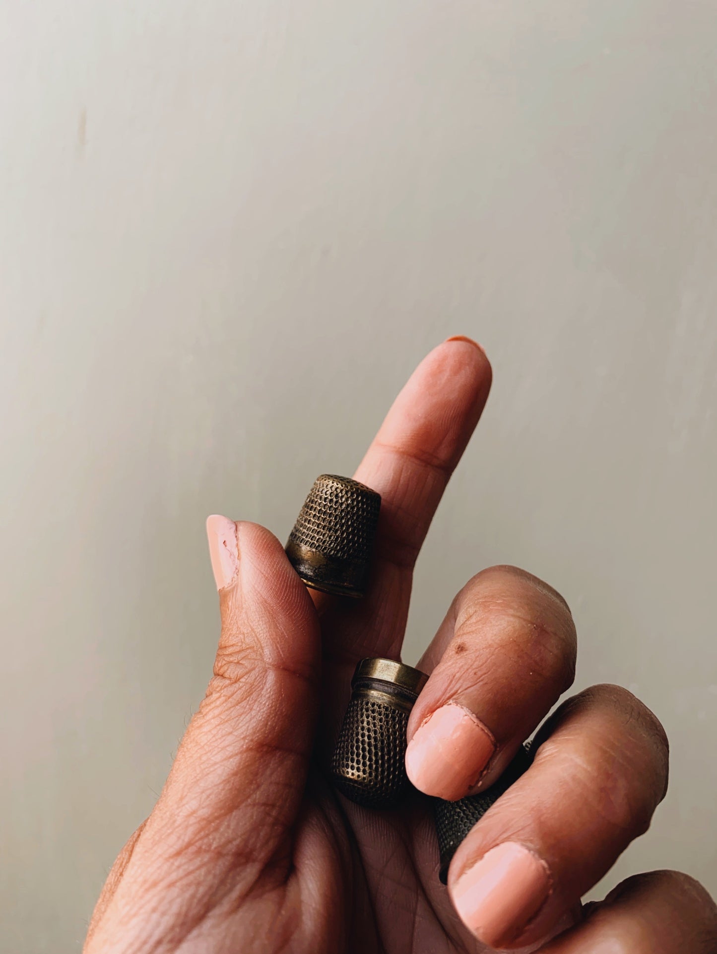Three Vintage Thimbles