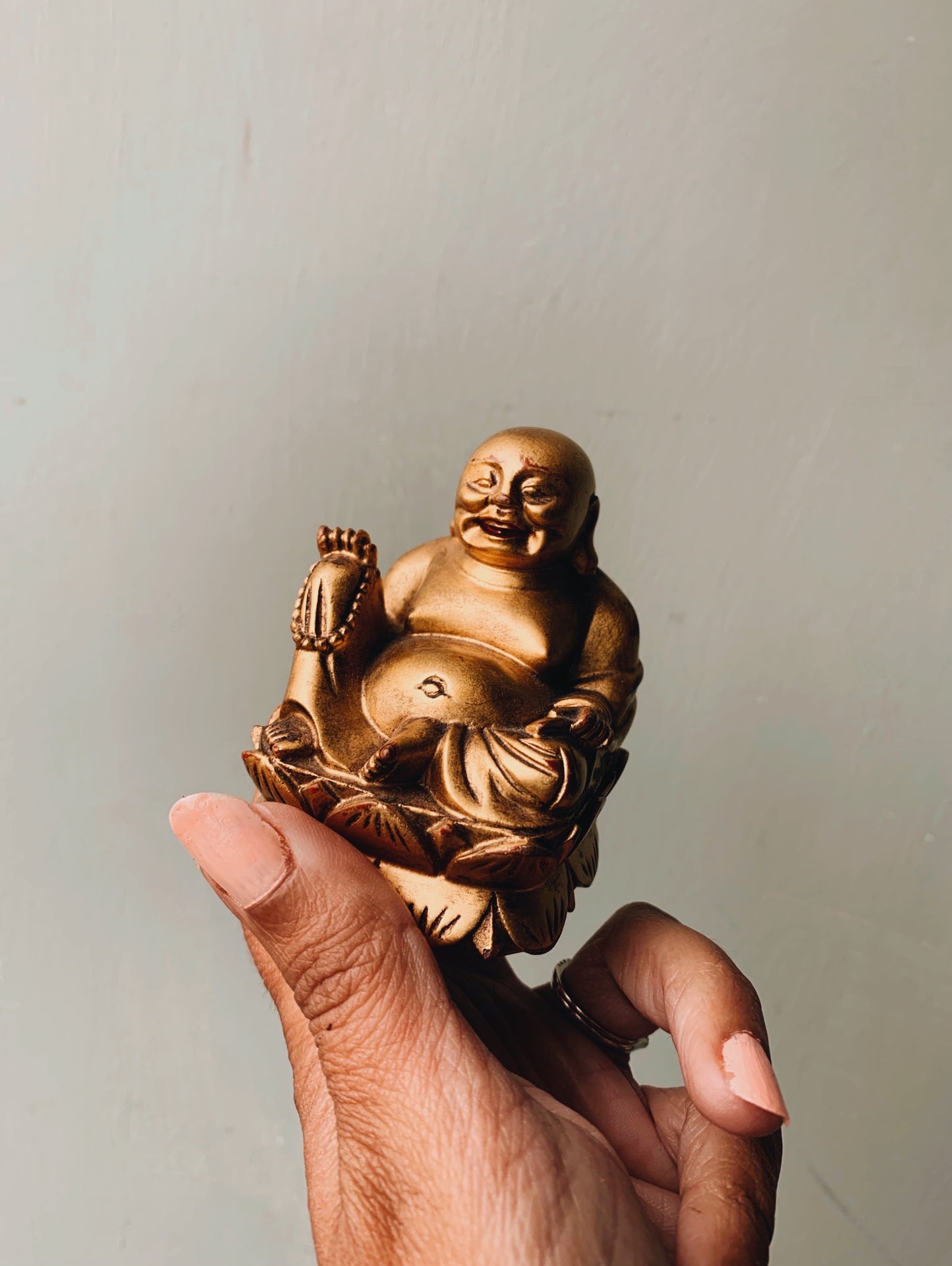 Vintage Wooden Buddha