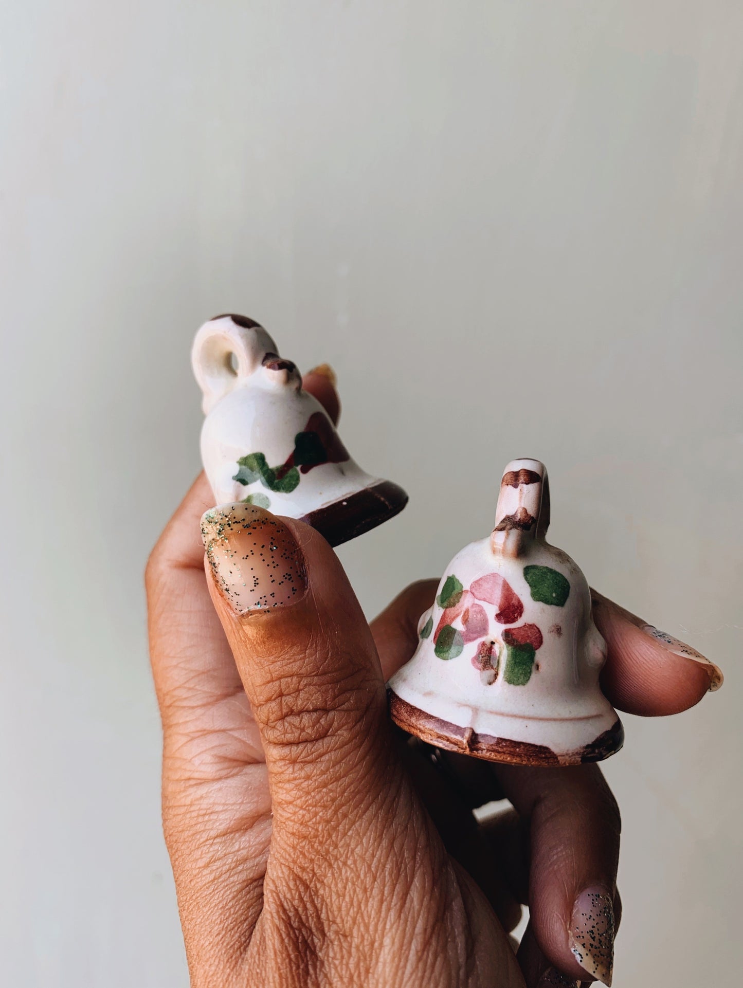 Two Vintage Ceramic Bells