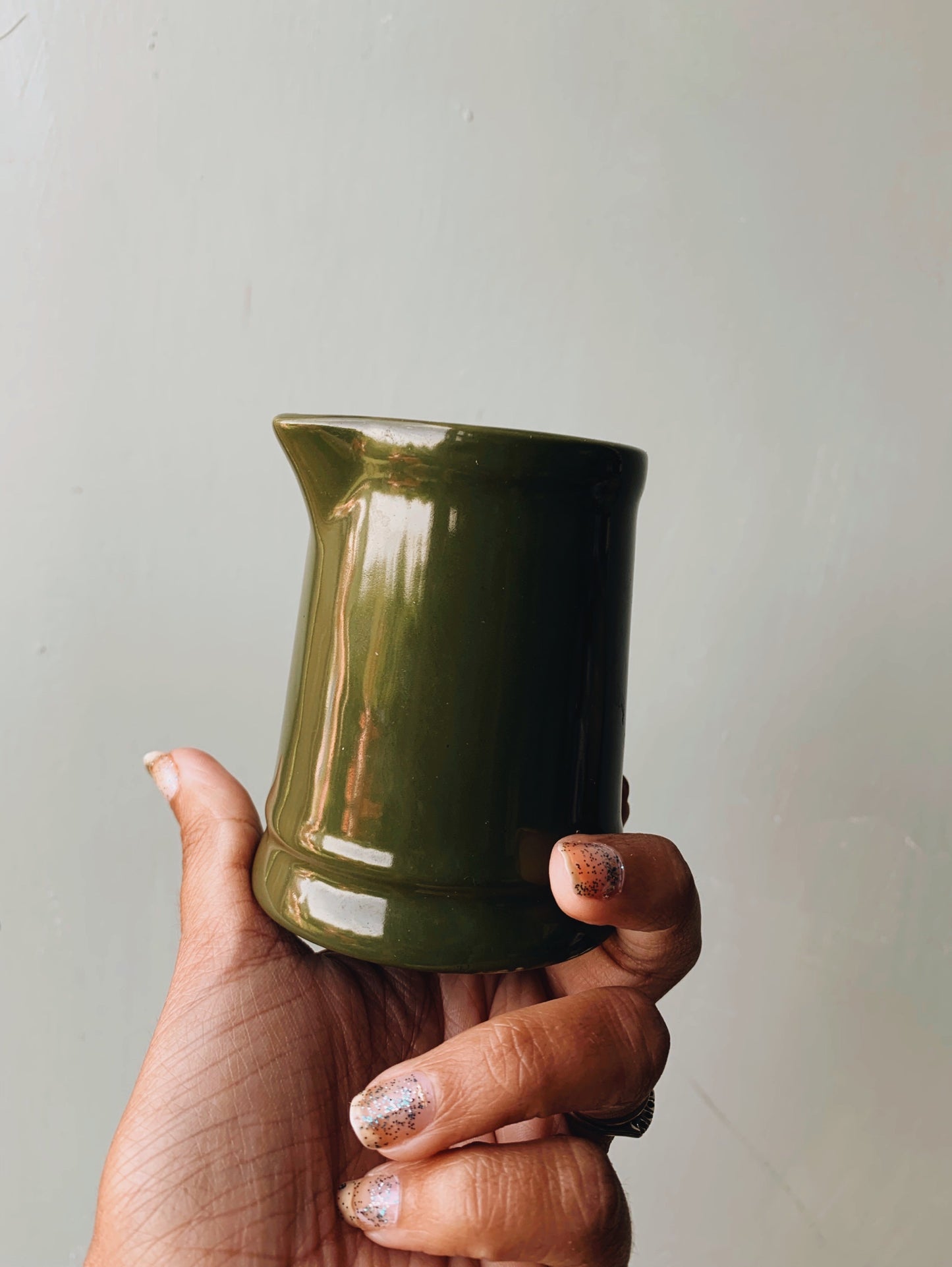 Vintage Dark Green Jug