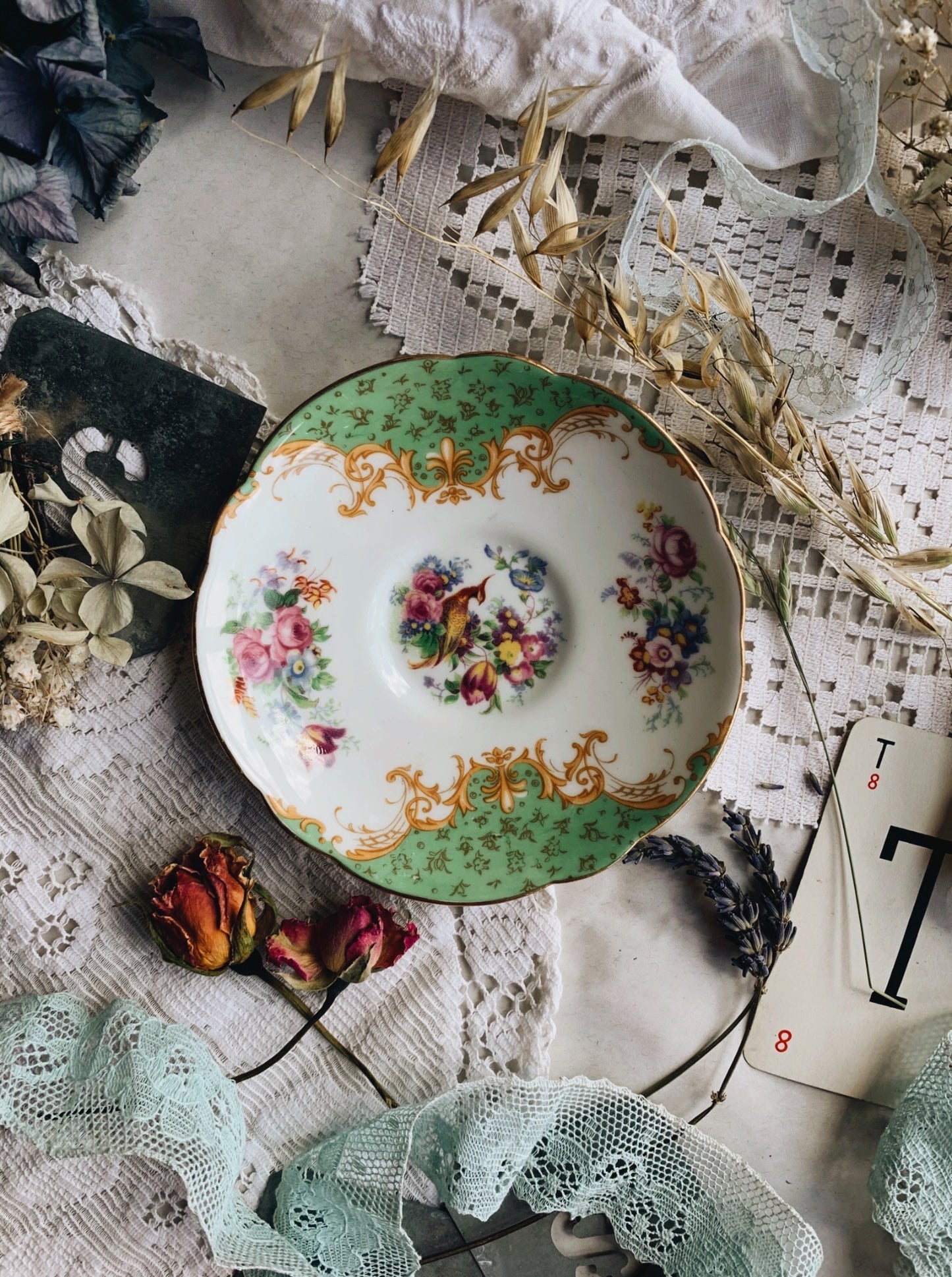 Antique Paragon Paradise Bird Saucer