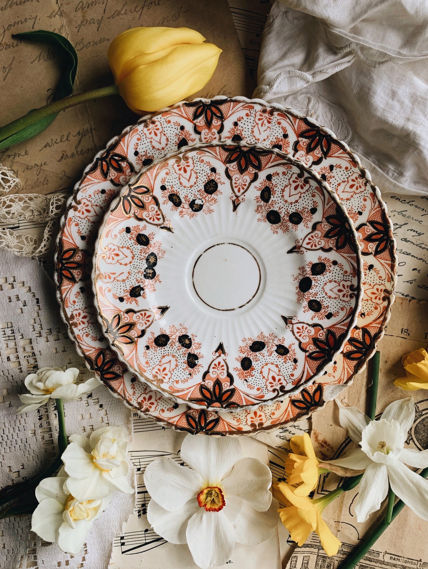Antique Hand~engraved Plates (various sizes)