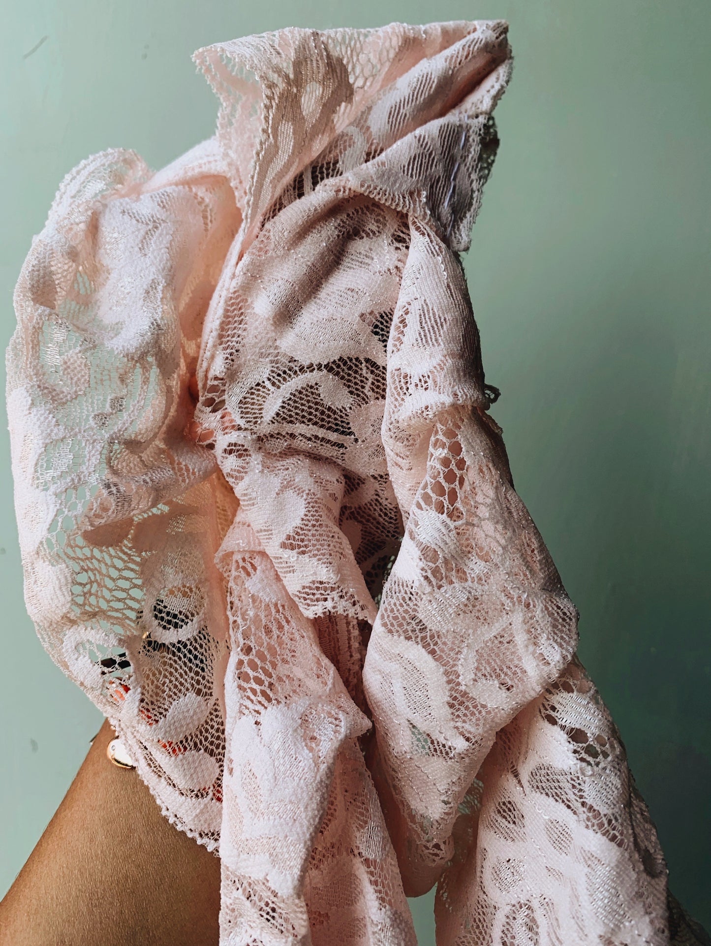 Vintage Pink Lace Trim