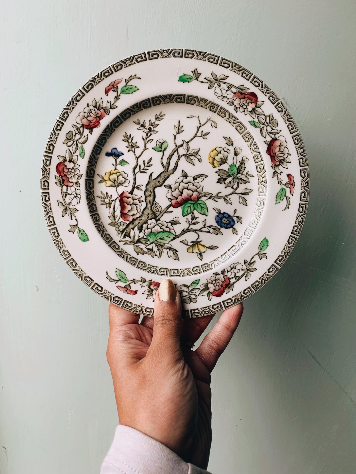 Vintage Floral Indian Tree Meakin Side Plates