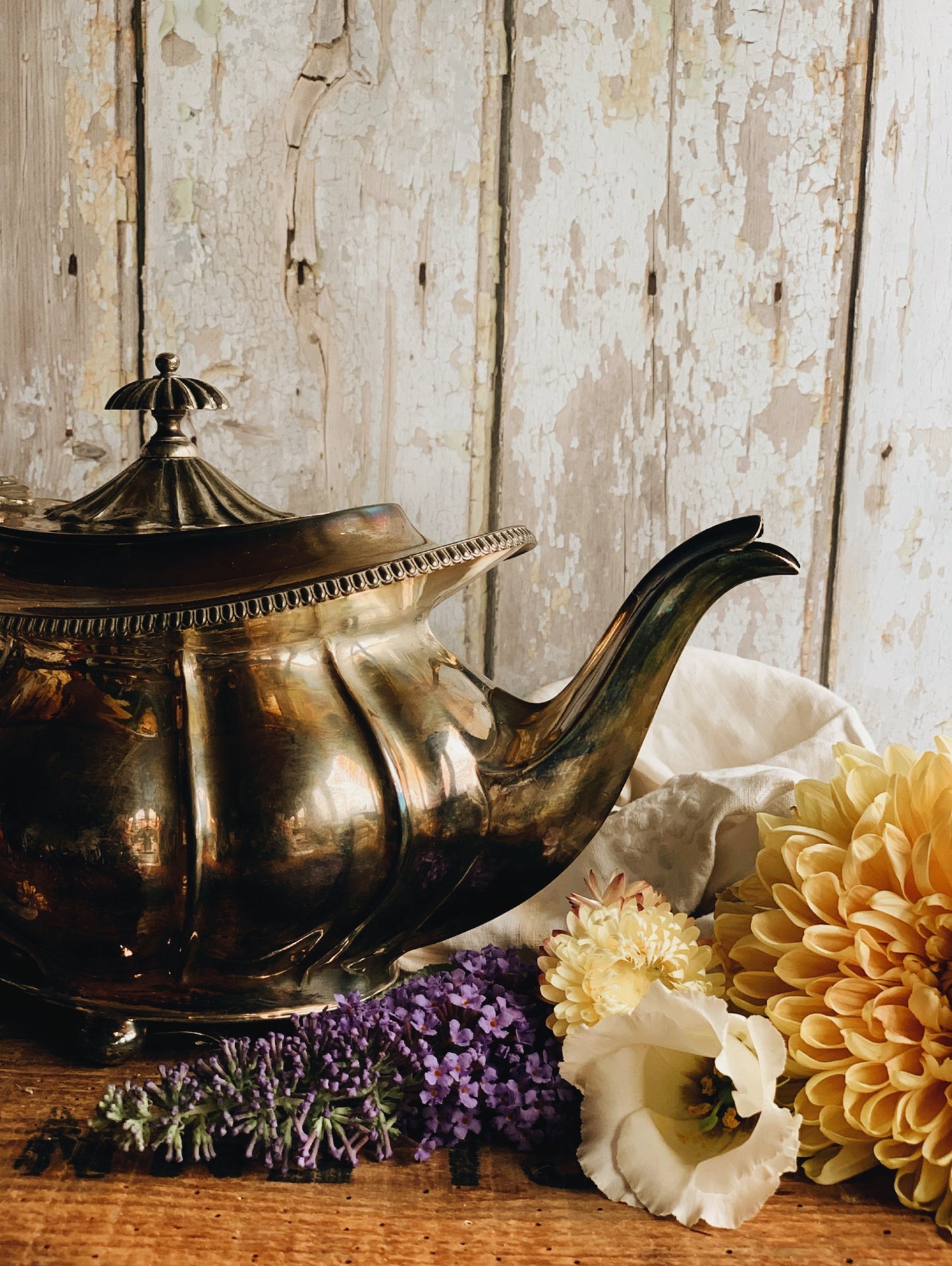 Antique Silver Stamped EPNS Teapot