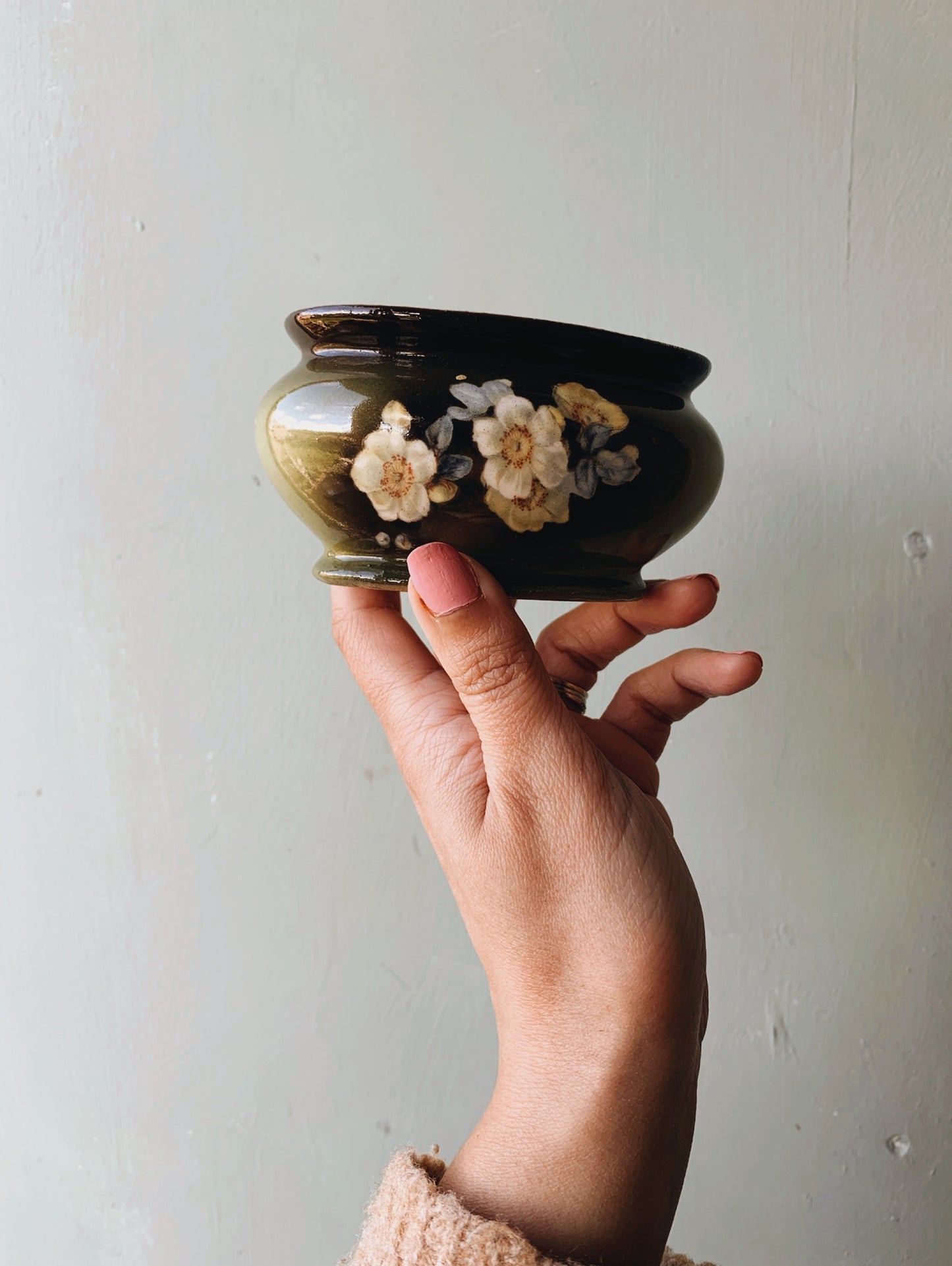 Antique Floral Pot