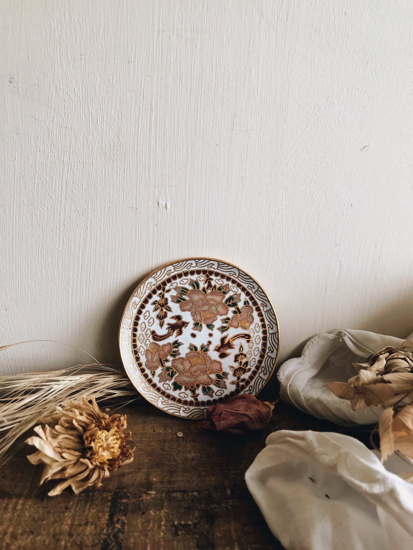 Vintage Decorative Brass Trinket Dish