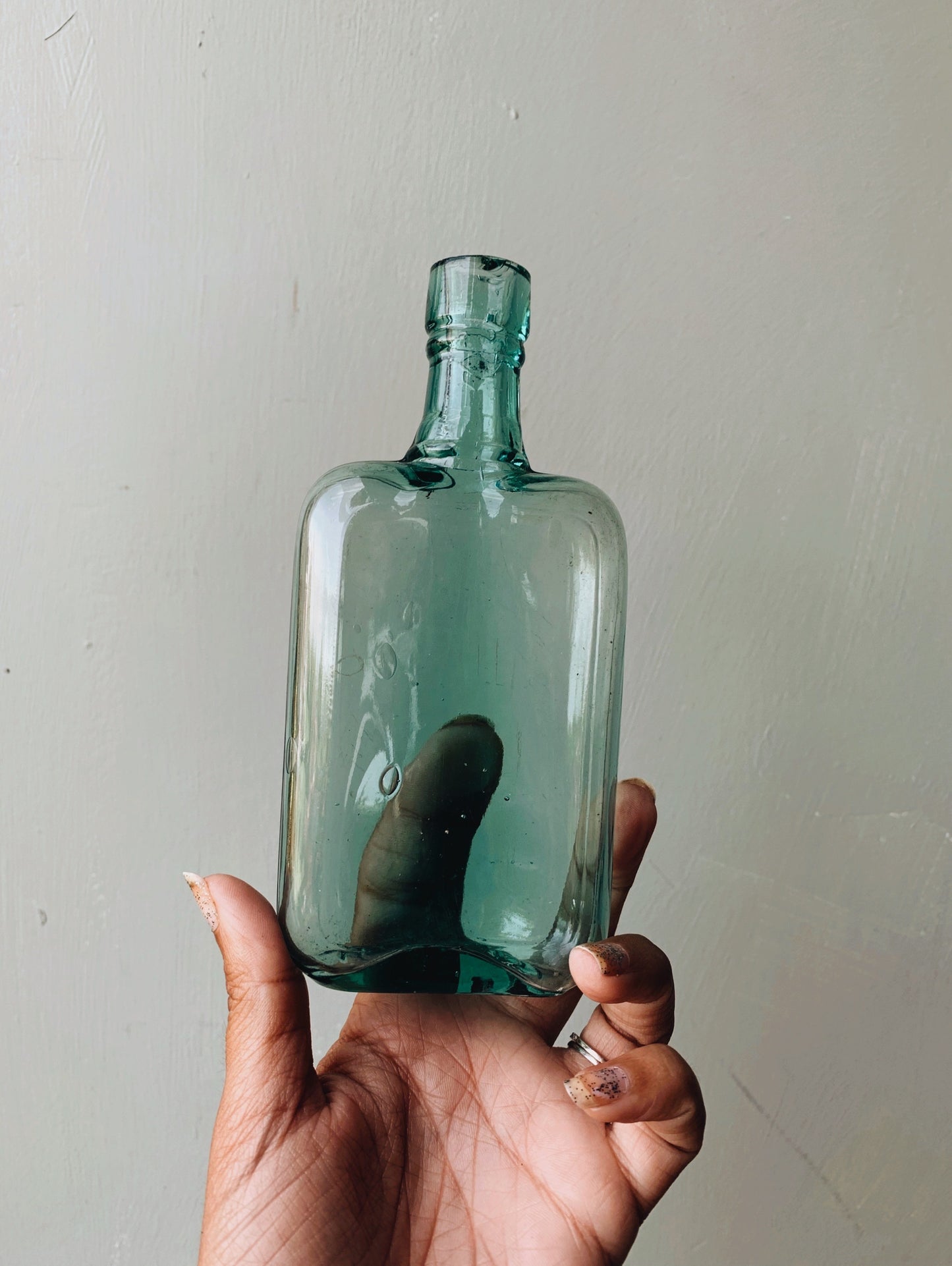 Vintage Blue/ Green Bottle