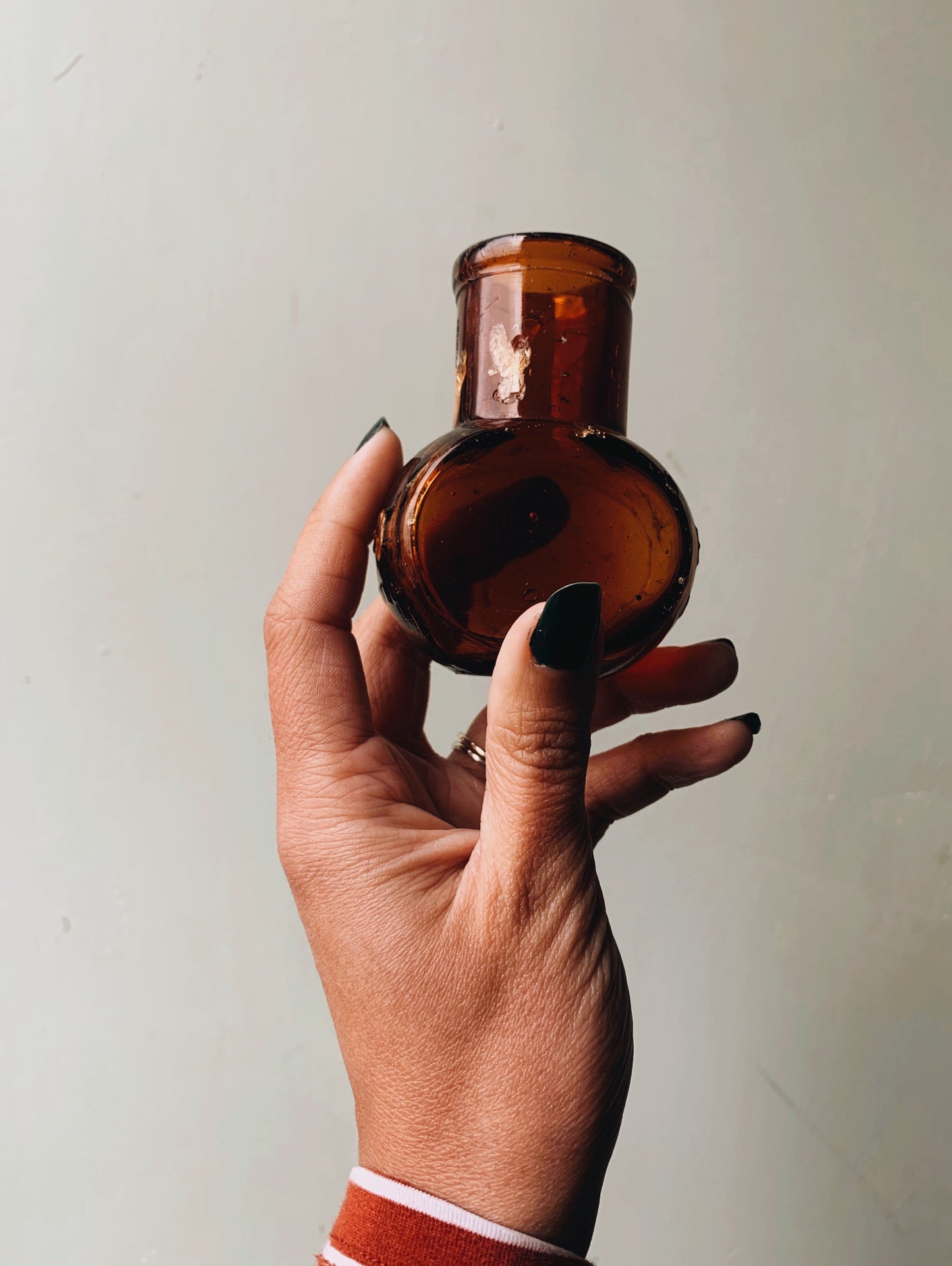 Vintage (rustic) Bovril Glass Pot