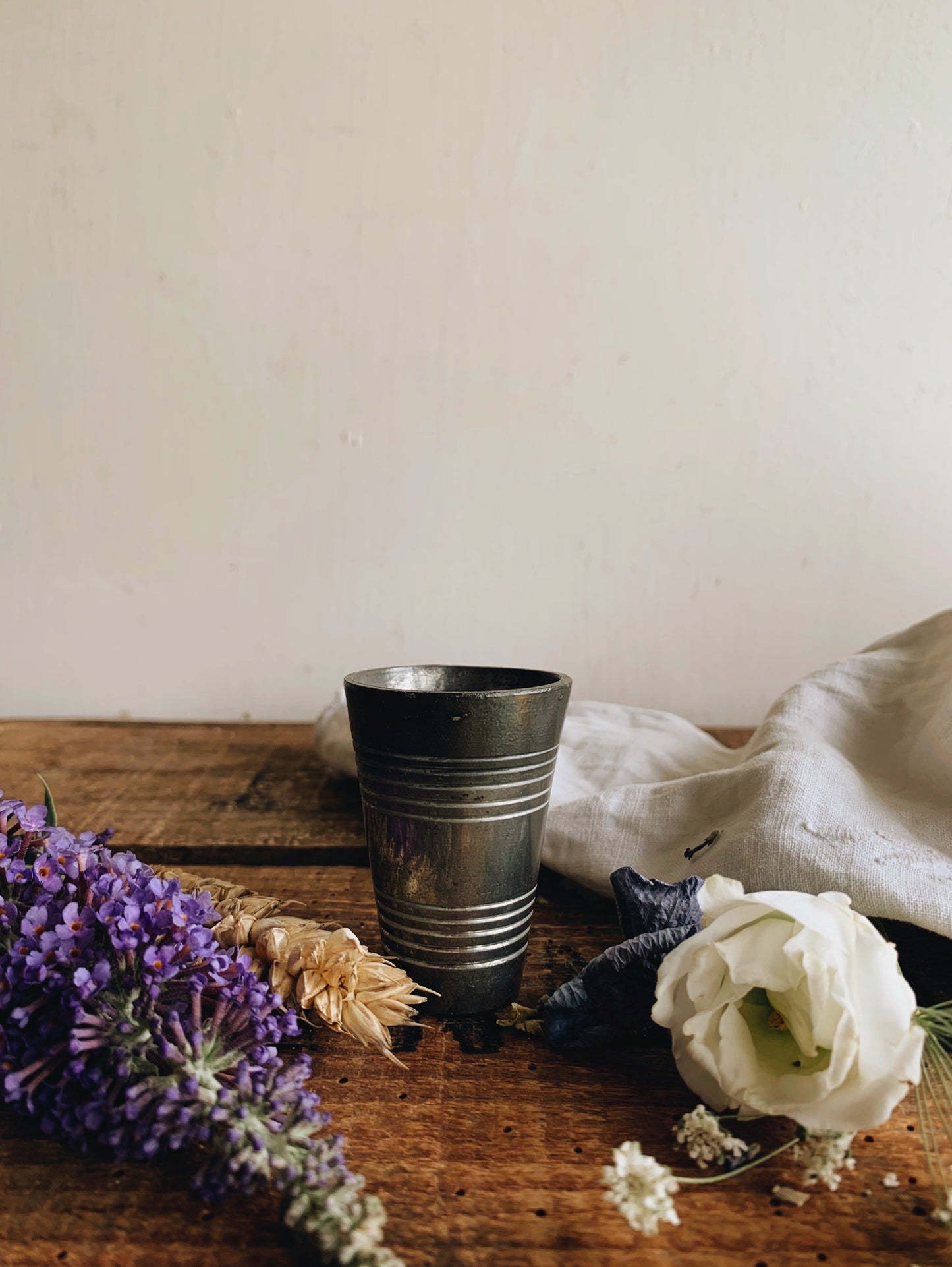 Antique Gaskell Pewter Gill Spirit Measure ~ 6 GILL