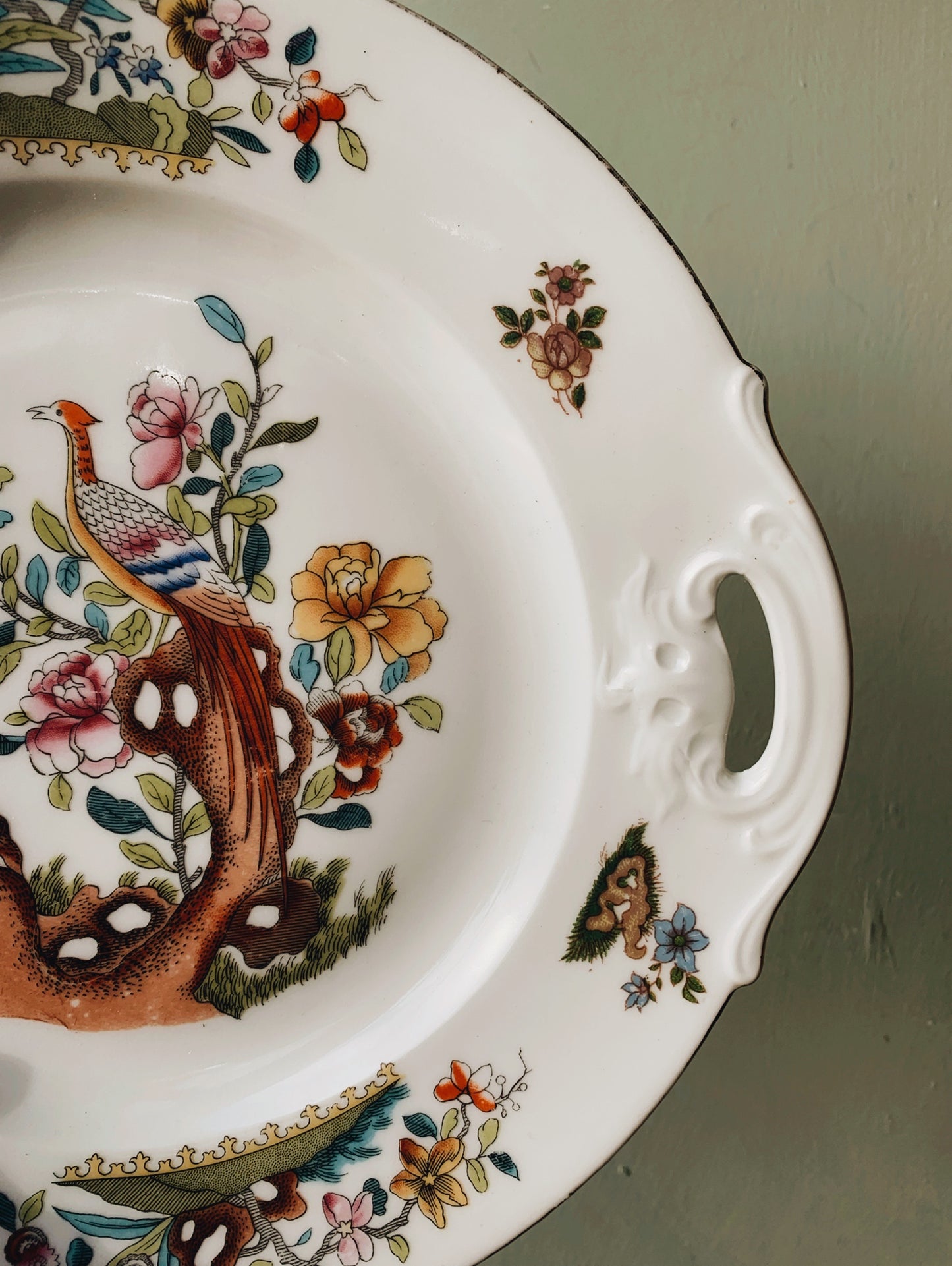 Antique Paradise Birds Plate