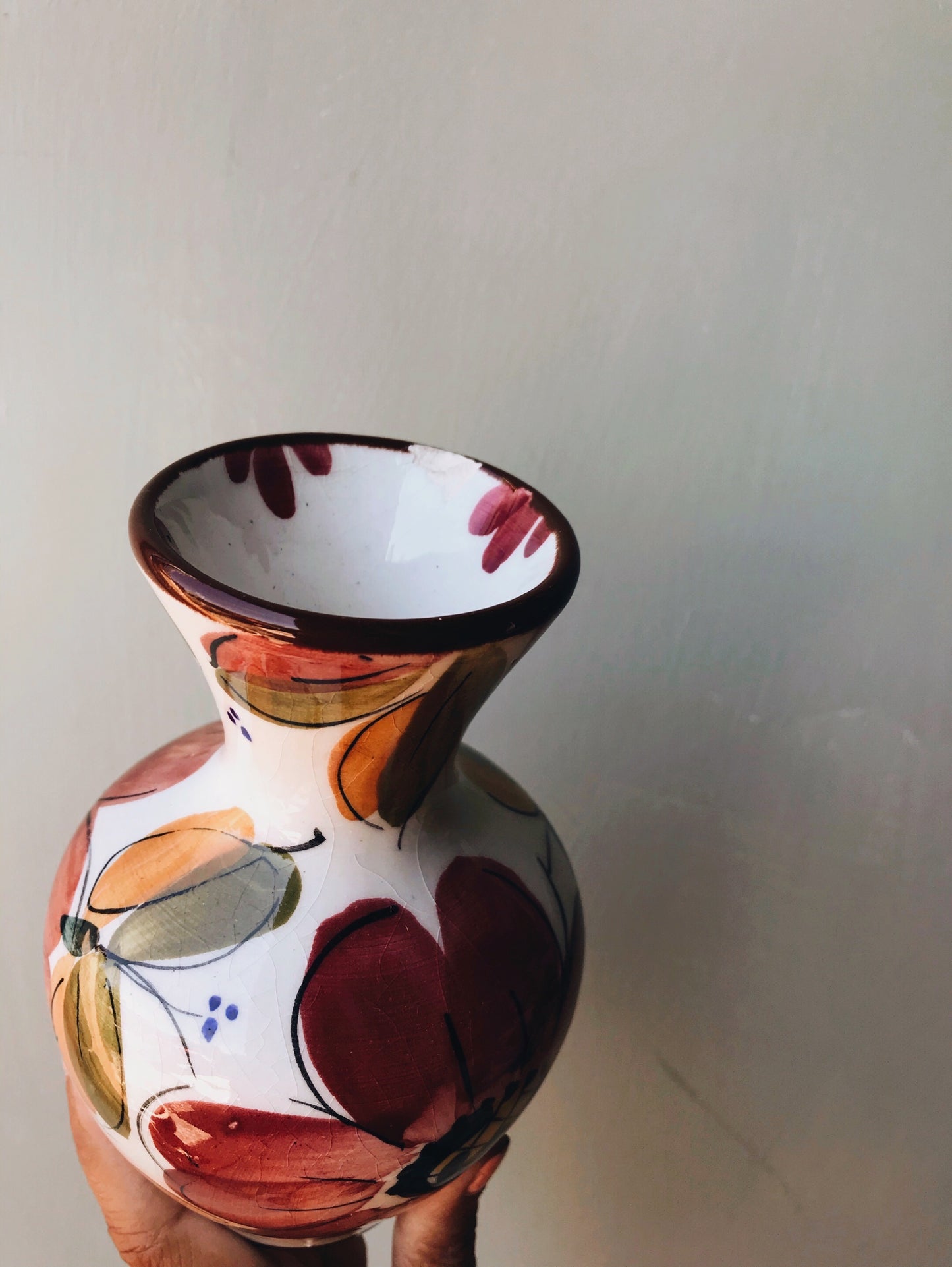 Vintage European Floral Vase