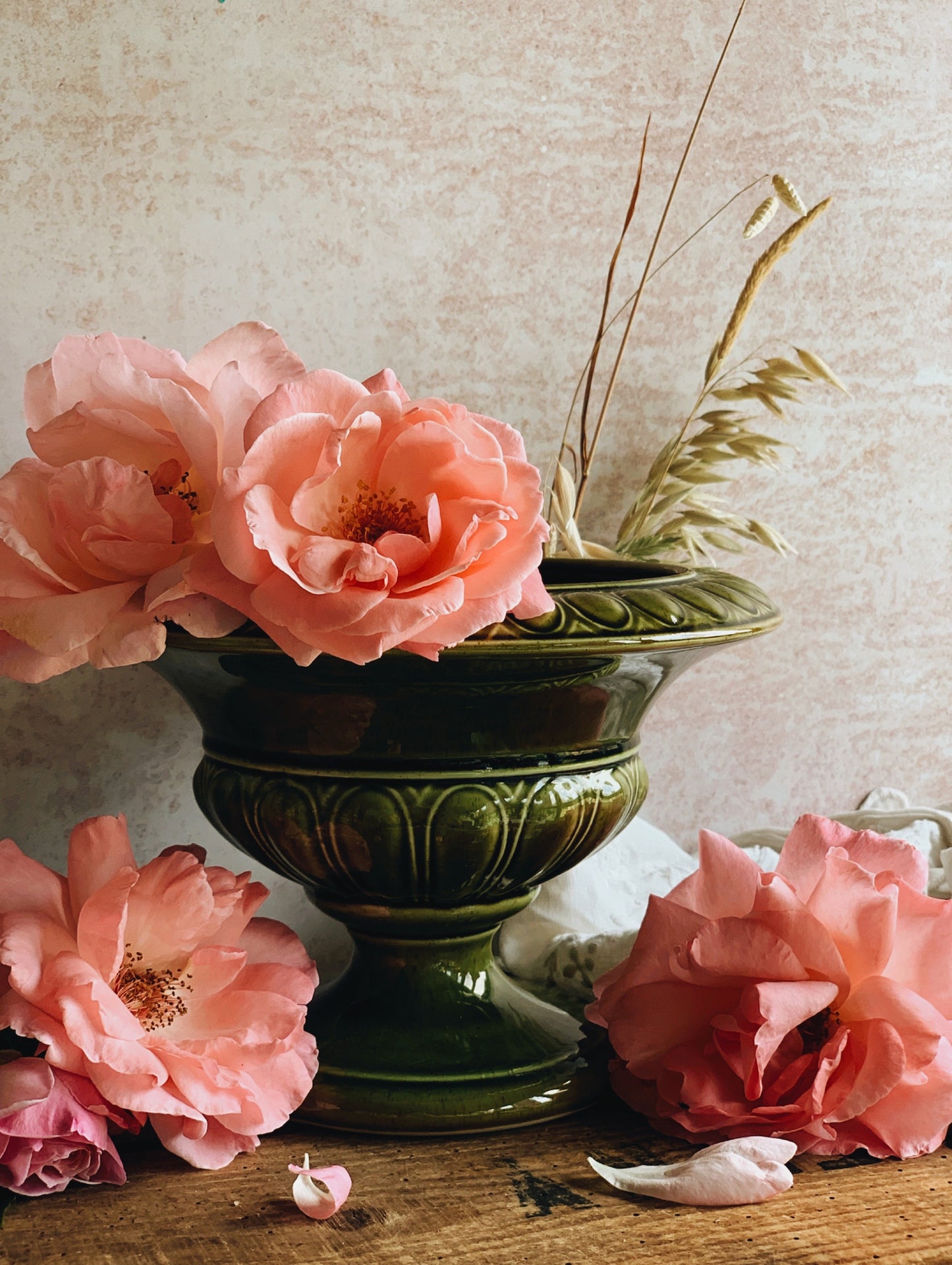 Vintage Green Holkham Urn