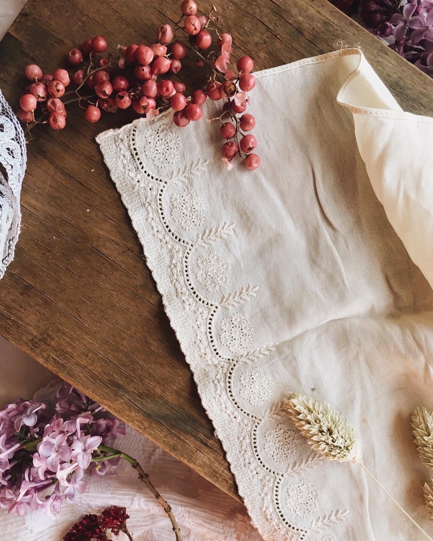 Antique French Handkerchief