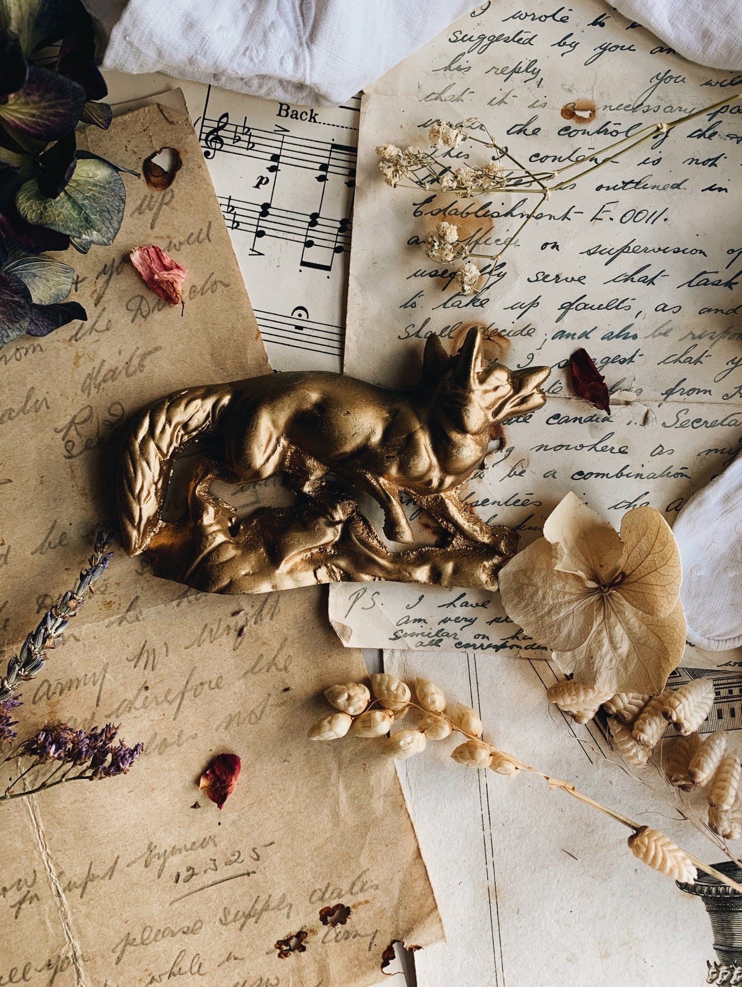 Vintage Fox Ornament