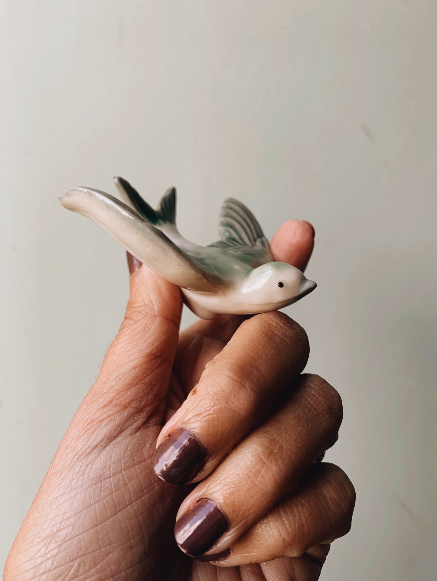 A Set of Two Ceramic Swallows