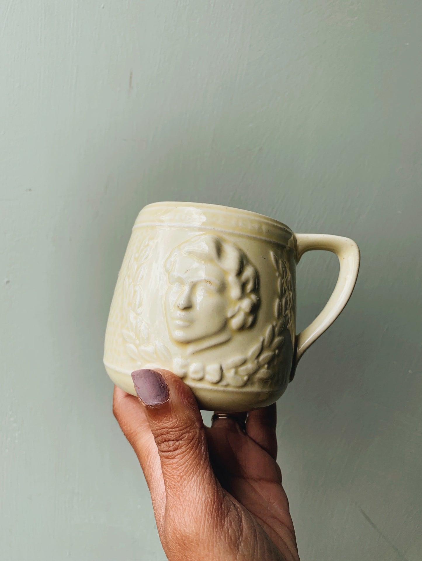 Vintage PPC Yellow Mug (Queen)