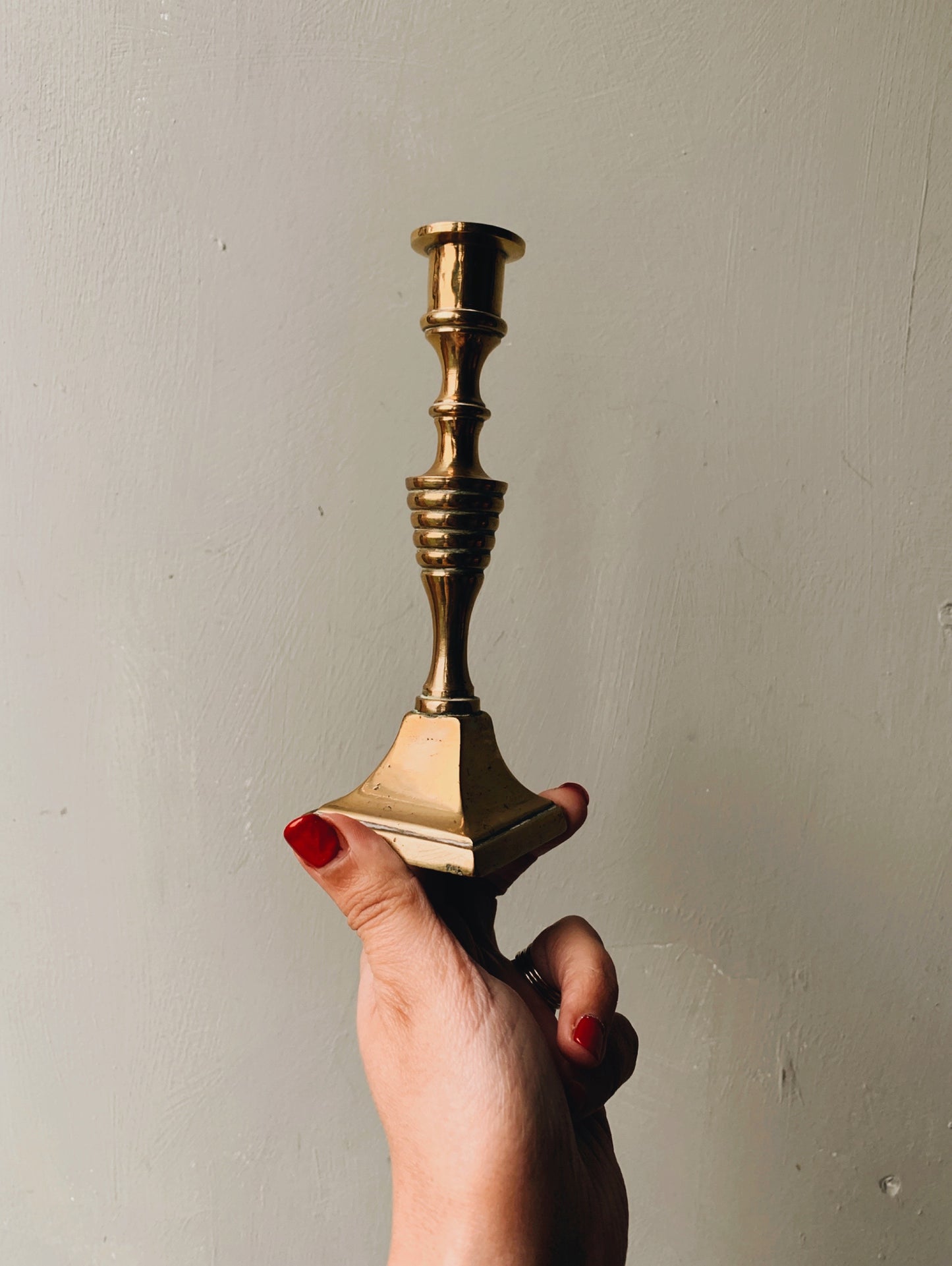Small Antique Brass Candle Stick