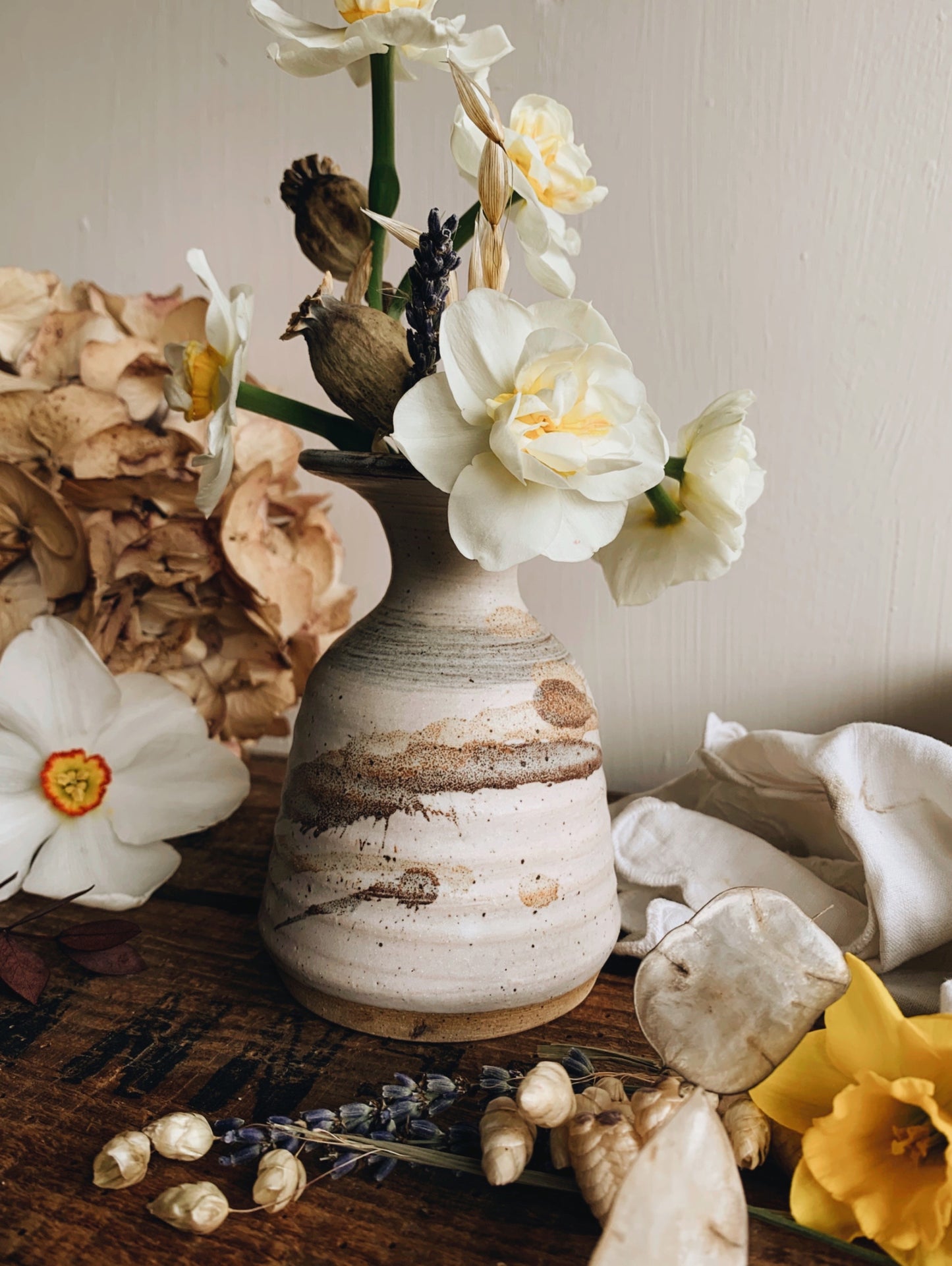 Vintage Rustic Hand~thrown Posy Vase
