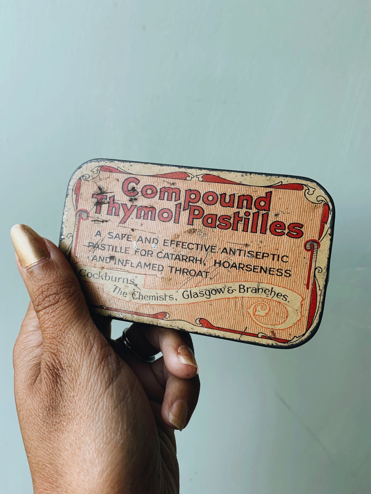 Vintage Thymol Pastilles tin