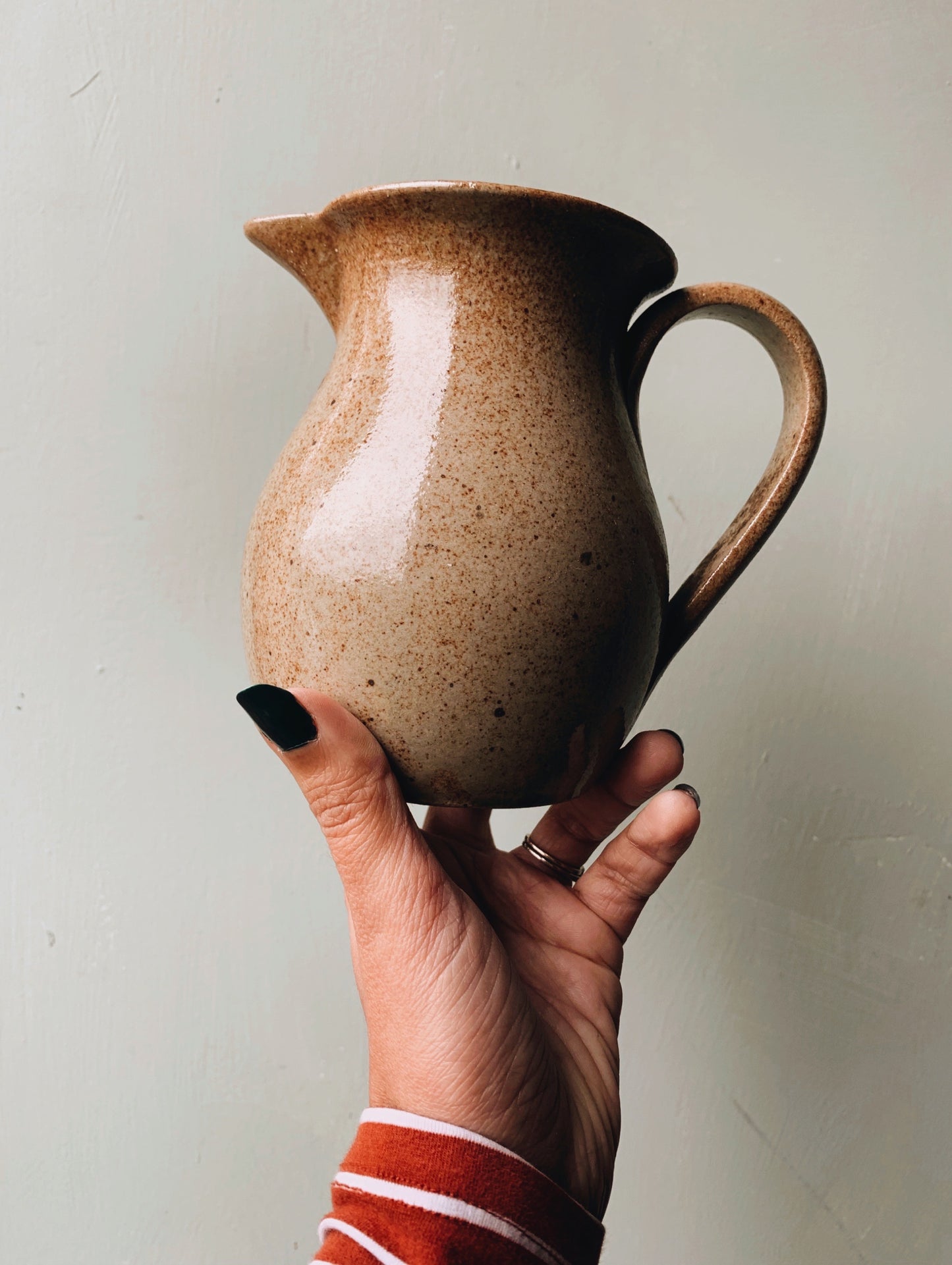 Rustic Hand~thrown Speckle Jug