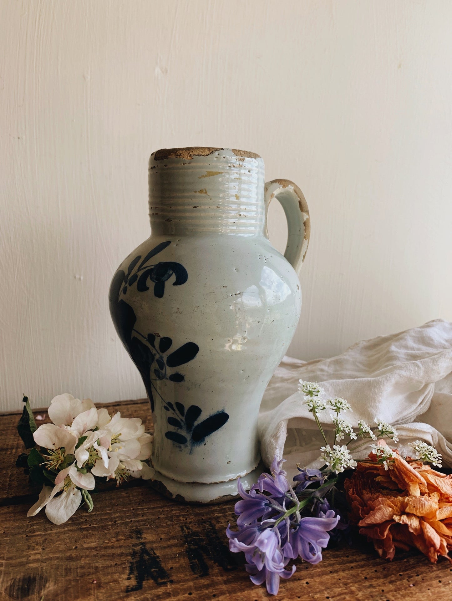 Antique Rustic French Pitcher