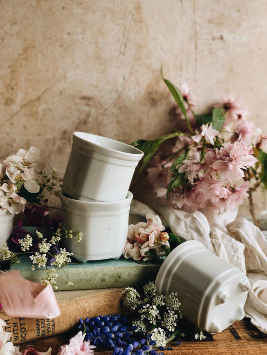 Vintage French Mini Crock Pot (five available)