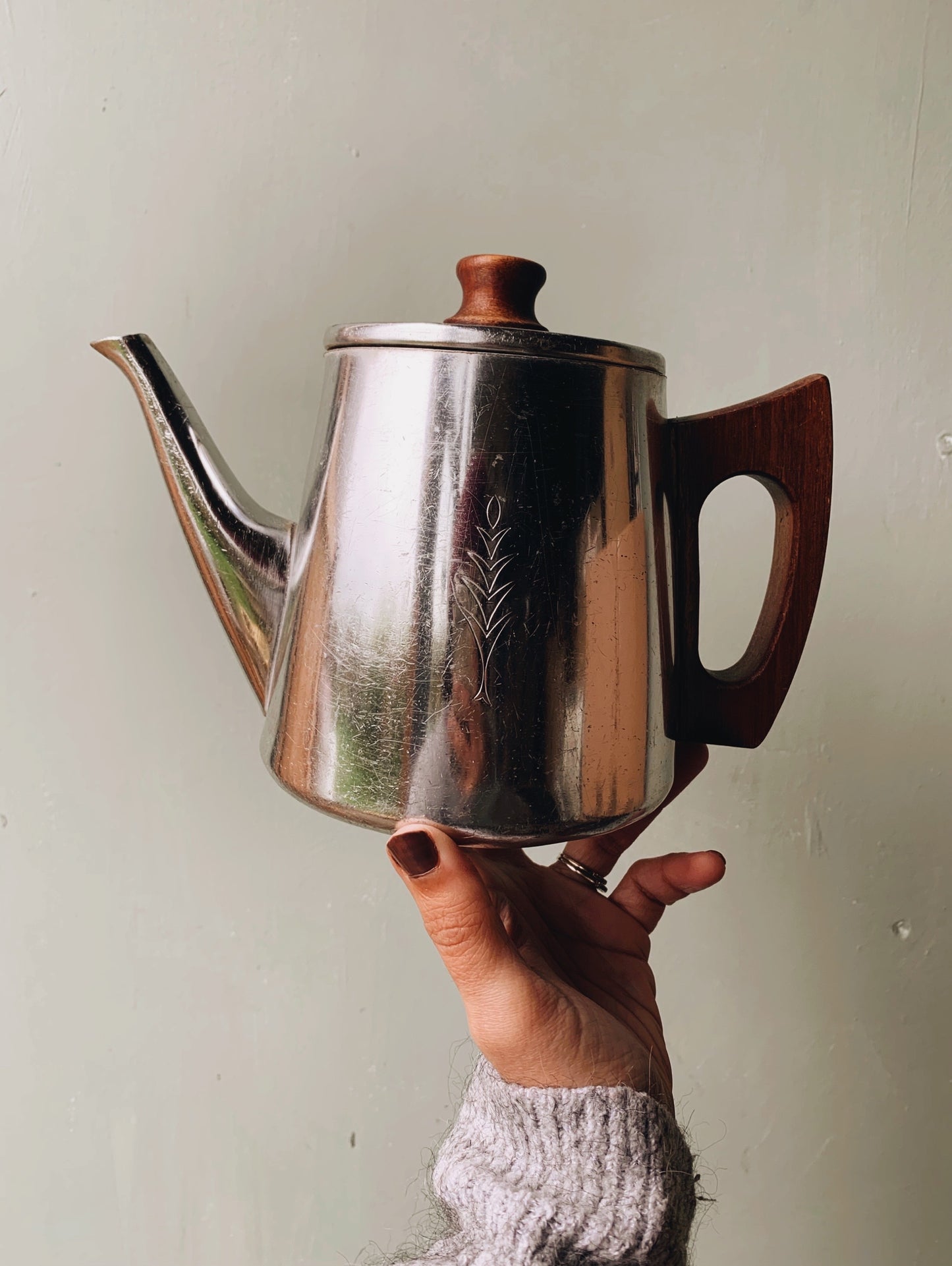 Vintage 1970’s Sona Silver Plated Decorative Motif Teapot