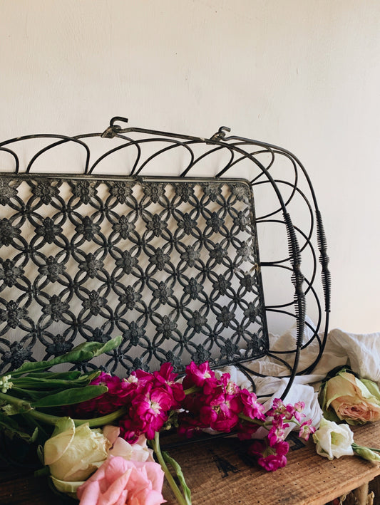 Rustic Wire Square Basket
