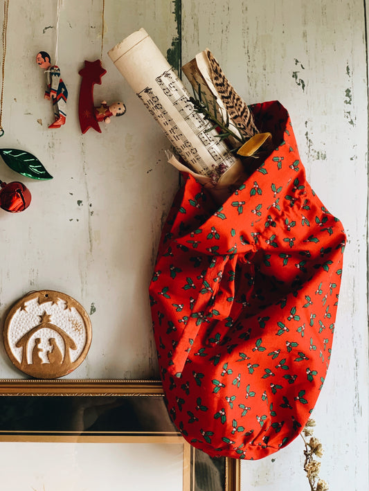 Vintage Hand~made Festive Stocking / Bag