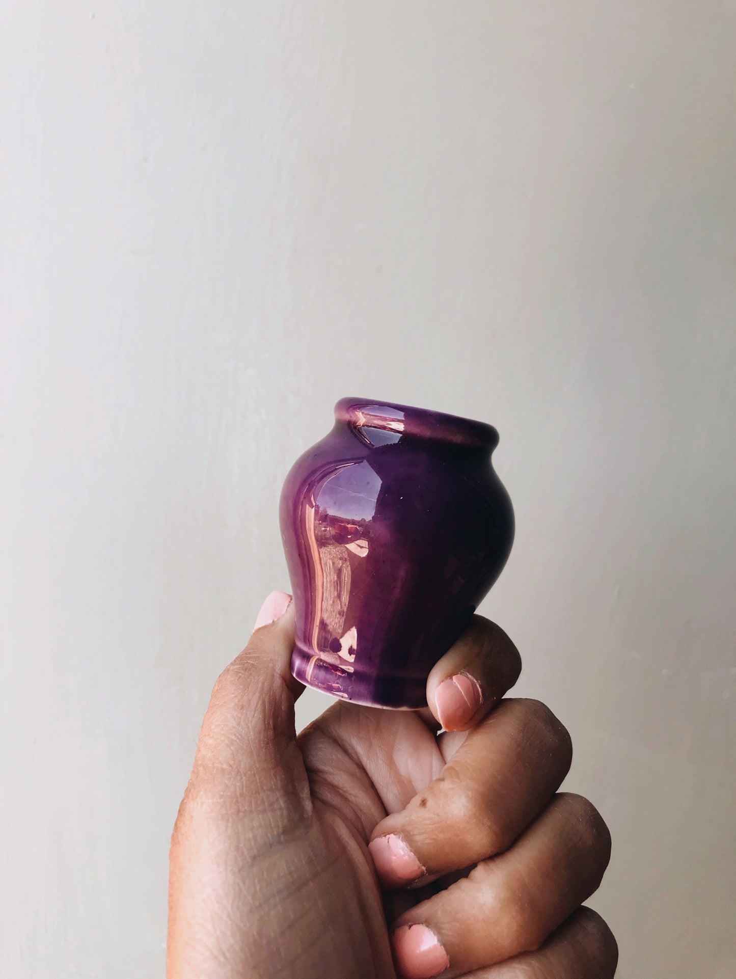 Vintage Purple Ink Pot